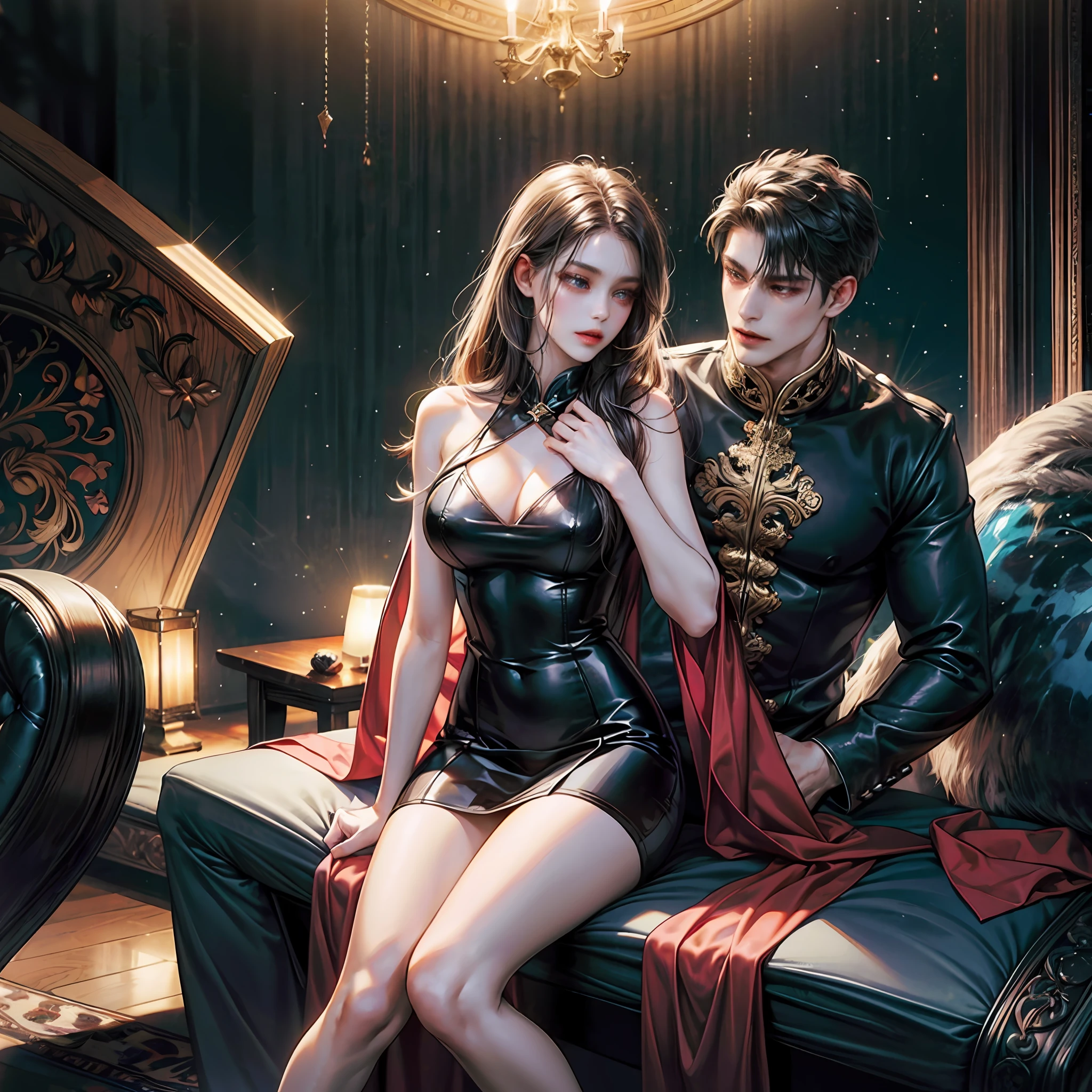 one-girl,blacksilk,bare-legged,high and cold,goddes,full bodyesbian,Big chest,legs long,Need,tmasterpiece --auto