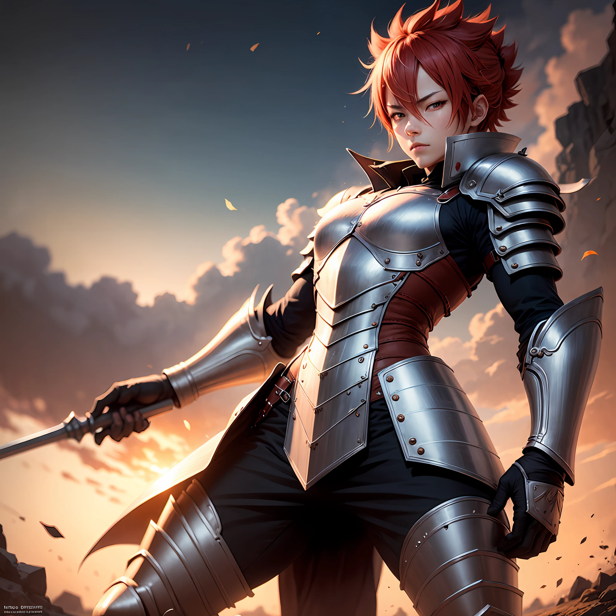 Natsu in armor --auto