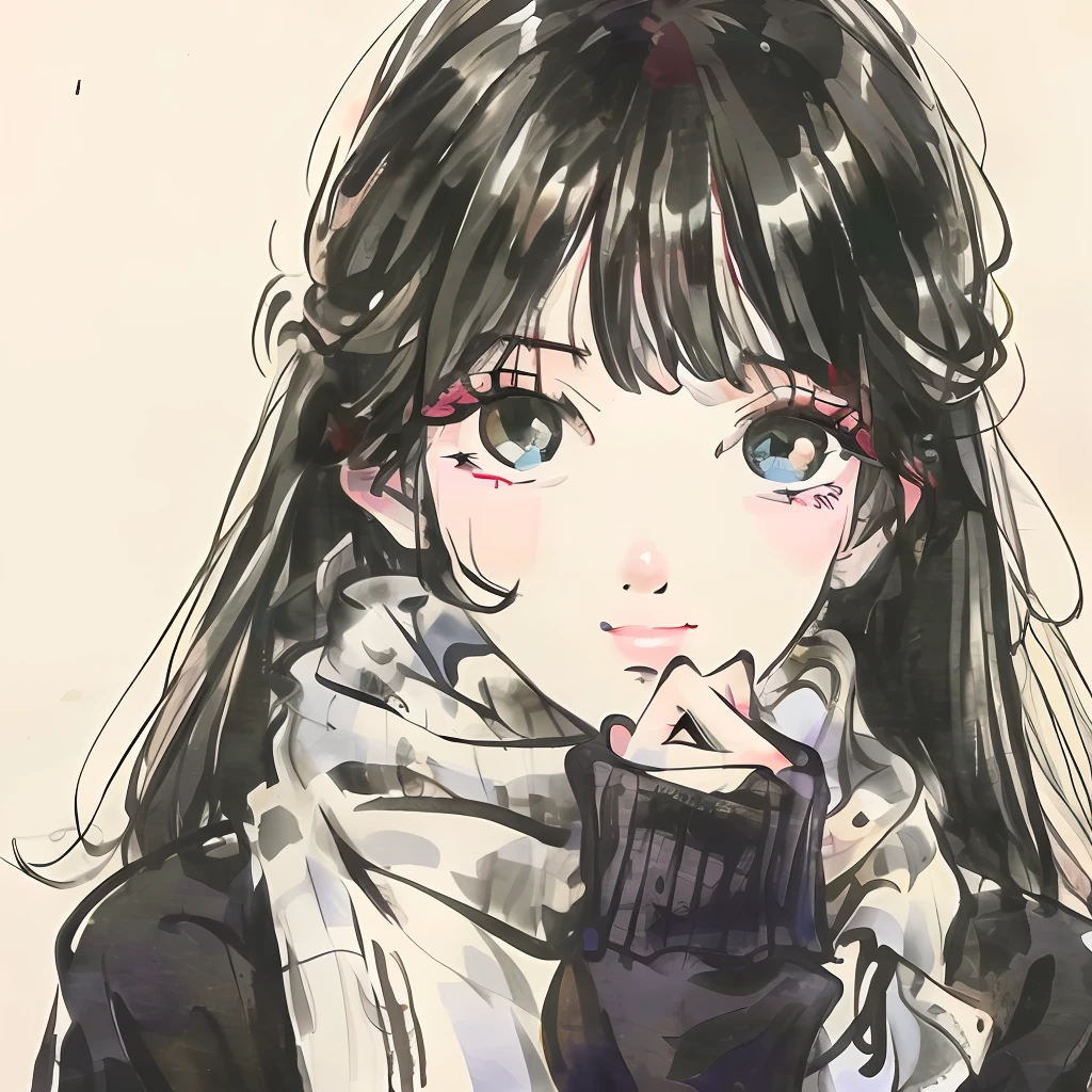 Sunshine Boys,black color hair,Only one eye is exposed,Bring a scarf