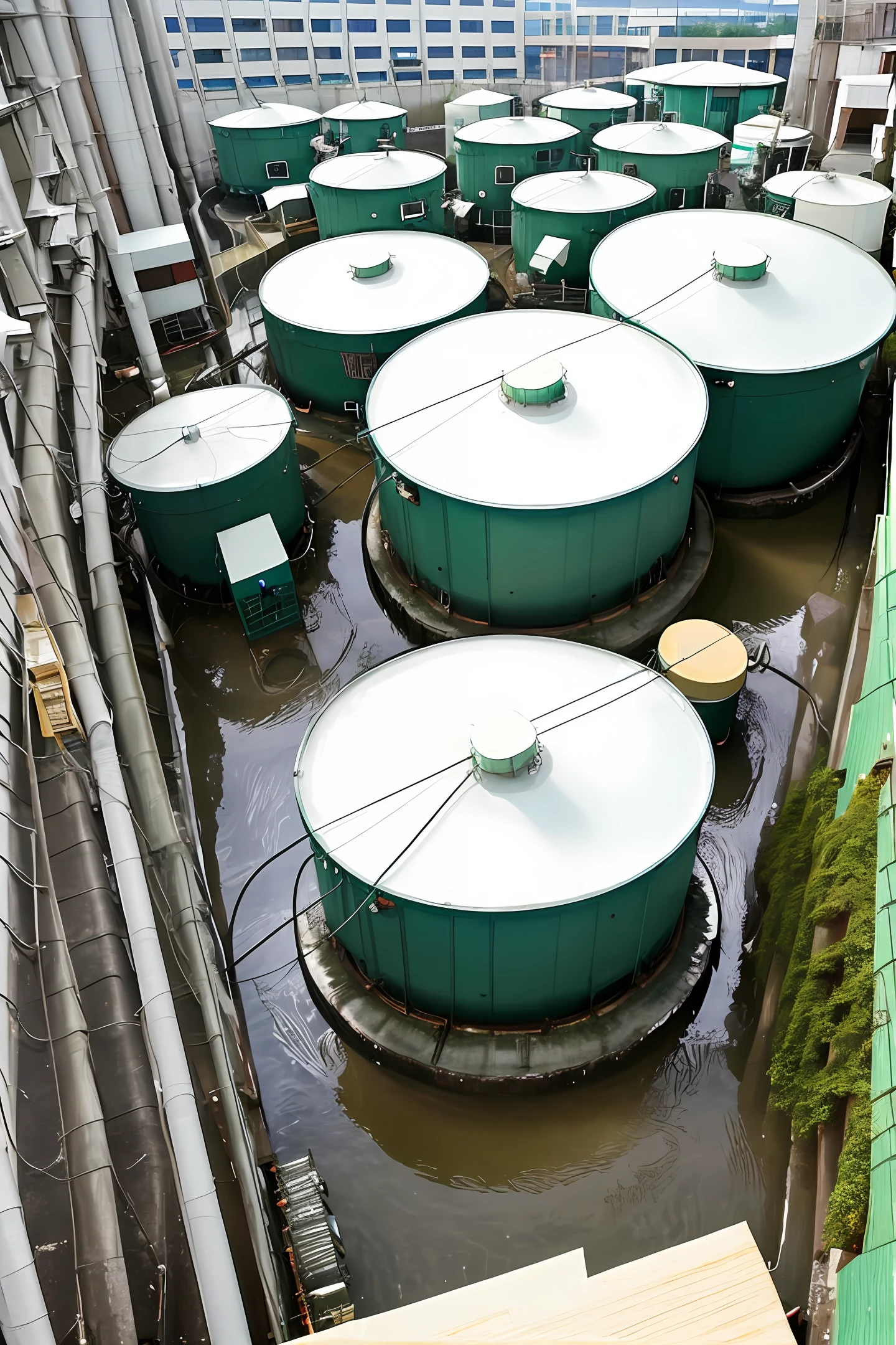 Municipal sewage treatment plant Large sedimentation tank plant