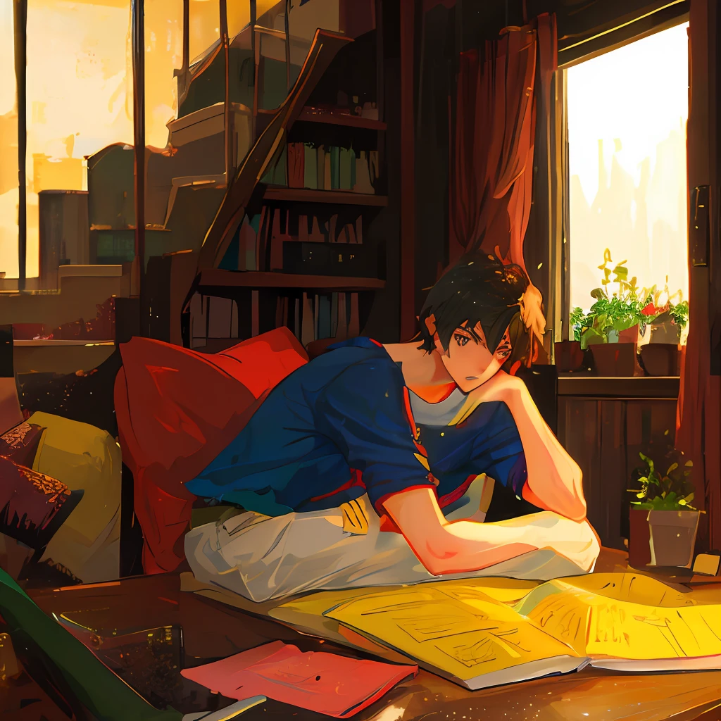 A boy who was betrayed by his girlfriend