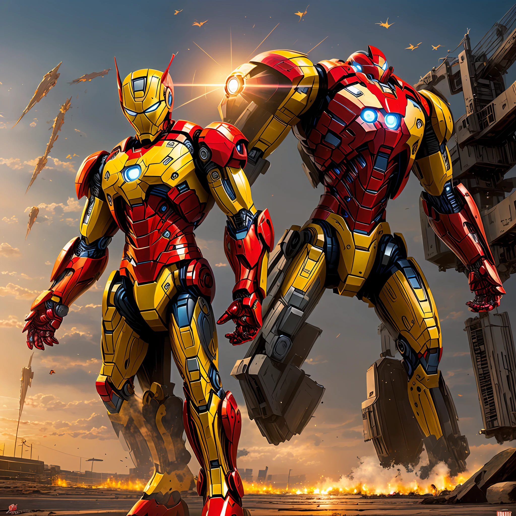 Iron Man Gundam Spider-Man --auto