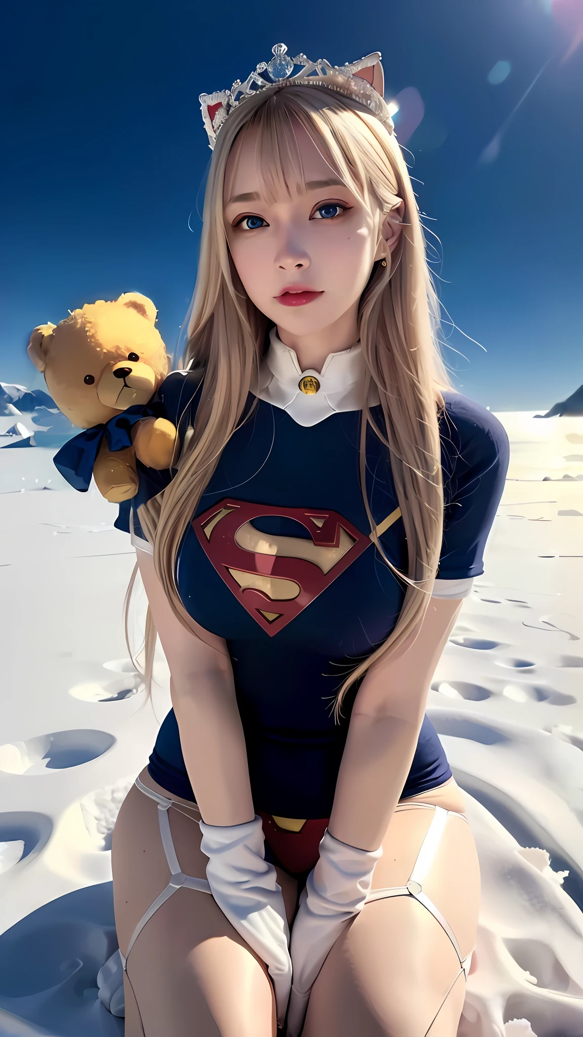 A golden teddy bear