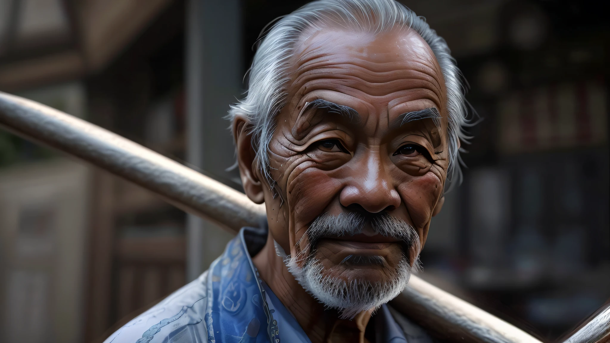 (Front focus),(in the darkness nigth:1.6),Surrealist portraits of David Hockney and Alphonse Mucha,Fantasyart,photographrealistic,动态照明,art stations,poster for,Volumetriclighting,Very detailed faces, There is a close-up of an Asian man wearing a hat and fur collar, The face was covered with dirt, Detailed head, Head grooming, Corrected face, Venous face, Highly detailed face, ++++ Super pulsating face, Man face, Ultimate facial detail, Enhance the face, Real faces, intricate wrinkles, face, Normal face, Natural face and arms,A farmer, 100-year-old, Sweaty face,messy hair,Irregular beard,The face is full of irregular deep wrinkles,((bronze skin,intricate wrinkles, Detailed face, tight wrinkled cloath,Bark-like rough skin:1.3)),Age spots,asian man, Exaggerated artistic photos,Cinematic,Wise old man, old man portrait, old man, portrait photo of an old man, hyper-detailed portrait, portrait of a old, looking old, a old man, Detailed portrait, Smiling man, peaceful expression, Portrait shooting, Asian people,award-winning glamour photograph,((best qualtiy)),((tmasterpiece)),((realisticlying)),skin pore,Sub-surface scattering,radiant light rays,A high resolution,detailedfacialfeatures,high detal,Sharp focus,extremely detailed nipple,(Very detailed eyes,Very detailed iris),Extremely detailed hair,Extremely detailed skin,Extremely detailed clothes,rendering by octane,realisticlying,realisticlying,Post-processing,max detail, realistic shaded, Roughness, Naturally rough skin texture, reallife, hyper realisitc, photorealisti, photography of, 8K, Ultra HD, photography of, hdr,OC renderer, 复杂, highly detailed, Sharp focus), (tmasterpiece:1.2, Best quality1:1, Hyper-detailing:1.2, Best shadow, 8K:1.1),hight contrast, (lighting perfect:1.2,Complicated details,Depth of field U HD, 巨作, Textured skin, Super detail, High details, High quality, Award-Awarded, Best quality, A high resolution, HD, 8K,surrealism, High detail, hyper photorealism, Verism,Chiaroscuro, Depth of field, Cinematic lighting, Ray tracing, shadowing,White hair, Short hair, messy hairtokin hat,Moles under eyes, Semi-closed Eyes, vacant eyes, Bloodshot eyes, sanpaku,Facial hair, fingersmile, mouth hold, Closed mouth, Serious, Nervous, Lonely, Contemplative, worried, Tired,angle of view, Close-up