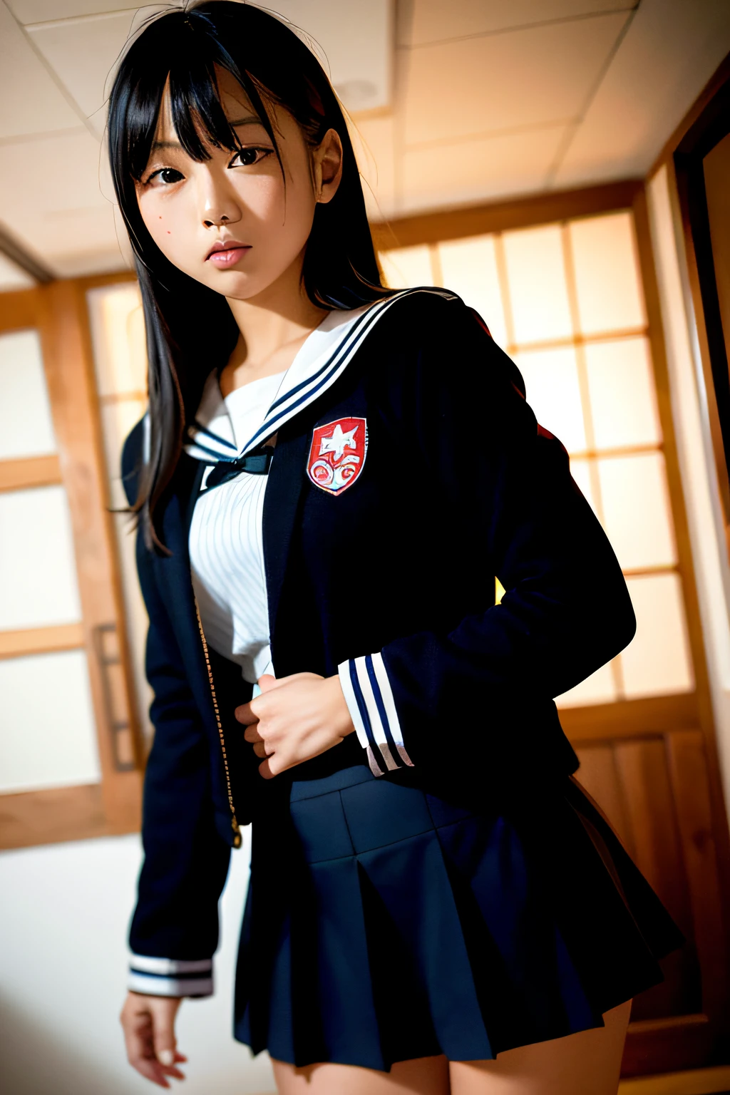 teens girl, Schoolgirl, japanes, a sailor suit