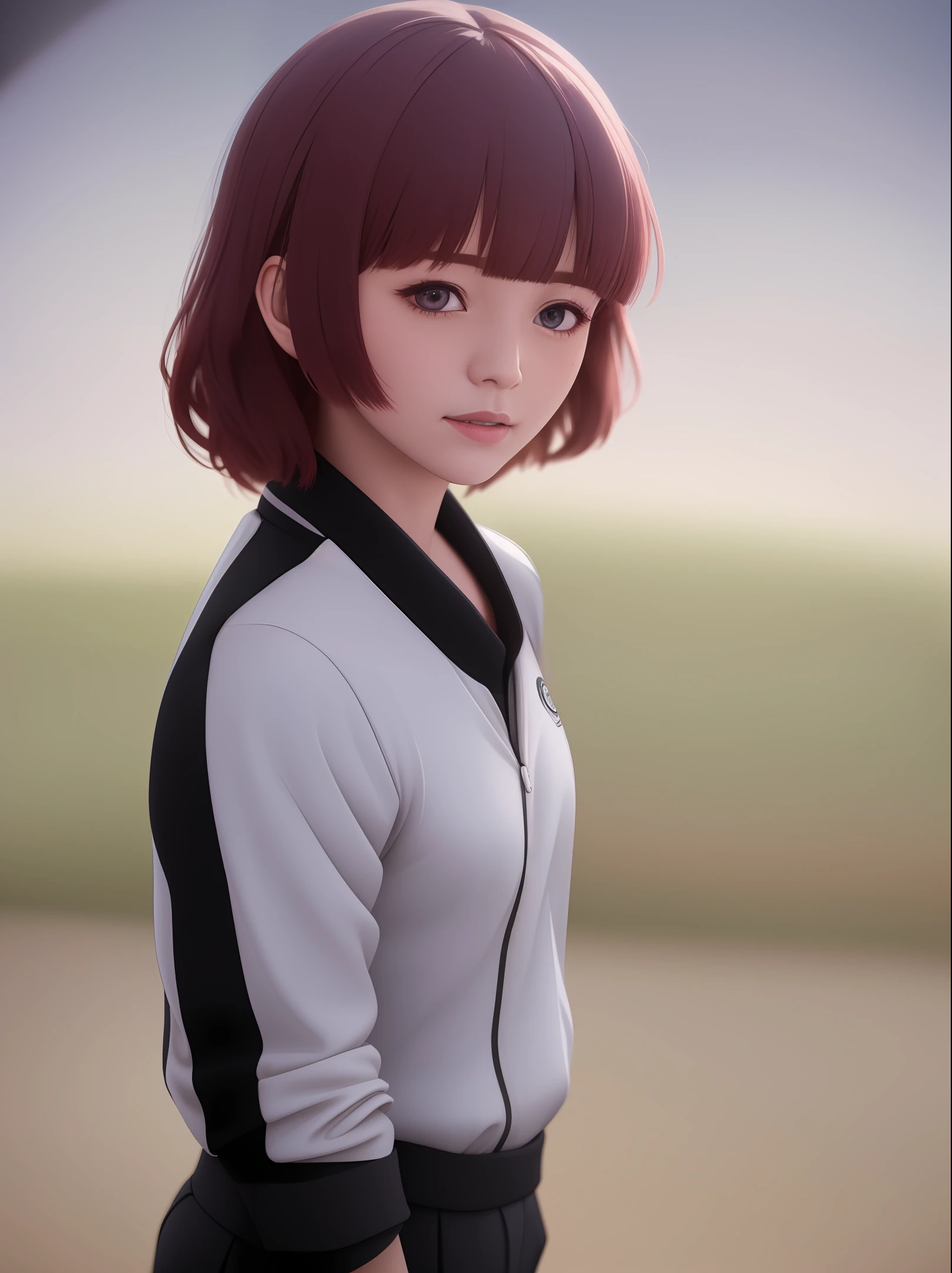 Beautiful mature Japanese college girl, wearing athletics suit, outside the track field, ((slim, petite)), photorealism, photorealism, masterpiece, realism, realism, photorealistic realism, high contrast, photorealistic digital art trends in Artstation 8k HD HD detailed realistic, detailed, skin texture, super detailed, realistic skin texture, armature, best quality, super high resolution, (realism: 1.4),, high resolution, detailed, raw photo, sharp, by Lee Jeffries Nikon D850 Film Stock Photograph 4 Kodak Portra 400 Camera F1.6 Lens Rich colors Ultra-realistic realistic textures Dramatic lighting UnrealEngine ArtStation CineStill 800 trend,