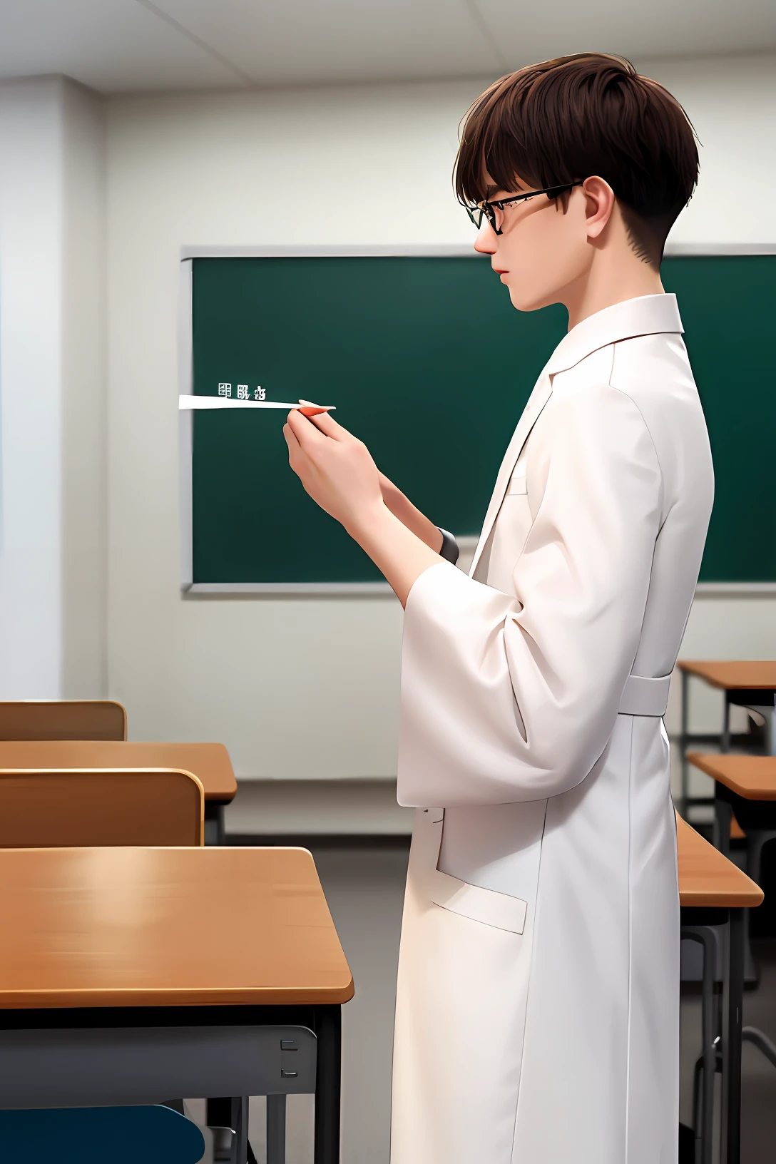 In a very small classroom,The distinguished Cardinal Librarian Knolineno stood at the podium。She wears a silver-white robes,On the silver-white glove of his left hand, a yellow scroll was pinched in front of him,The right hand hangs naturally - without gloves,There is just a triangular piece of cloth covering the back of the hand,A corner is tied to a ring on the middle finger,The opposite edge is connected to the fabric on the wrist。There were more than 20 students in the audience。There are men and women,Age also varies,But without exception, they are all dressed lavishly - even if a few wear a little more modestly,That's decent too,Clean。