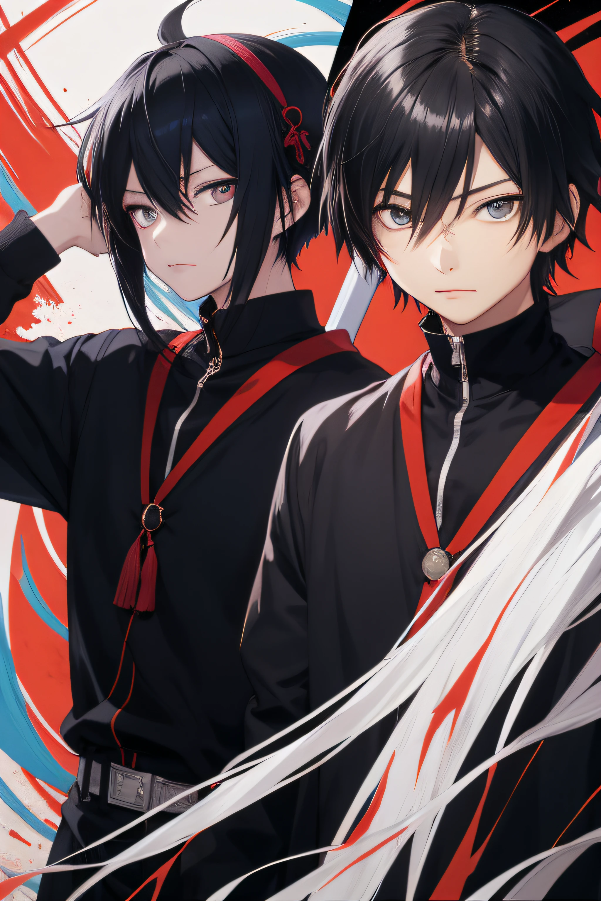 Anime, Black hair, Eyes, Black hair, Anime, Anime, Black hair, Eyes, Black hair, Black hair, Black hair, Black hair, Black, an album cover inspired by Yamagata Hiro, pixiv, shin hanga, sebastian michaelis, ikuto yamashita, Vampires, Kazuto Okada。, makoto yukimura