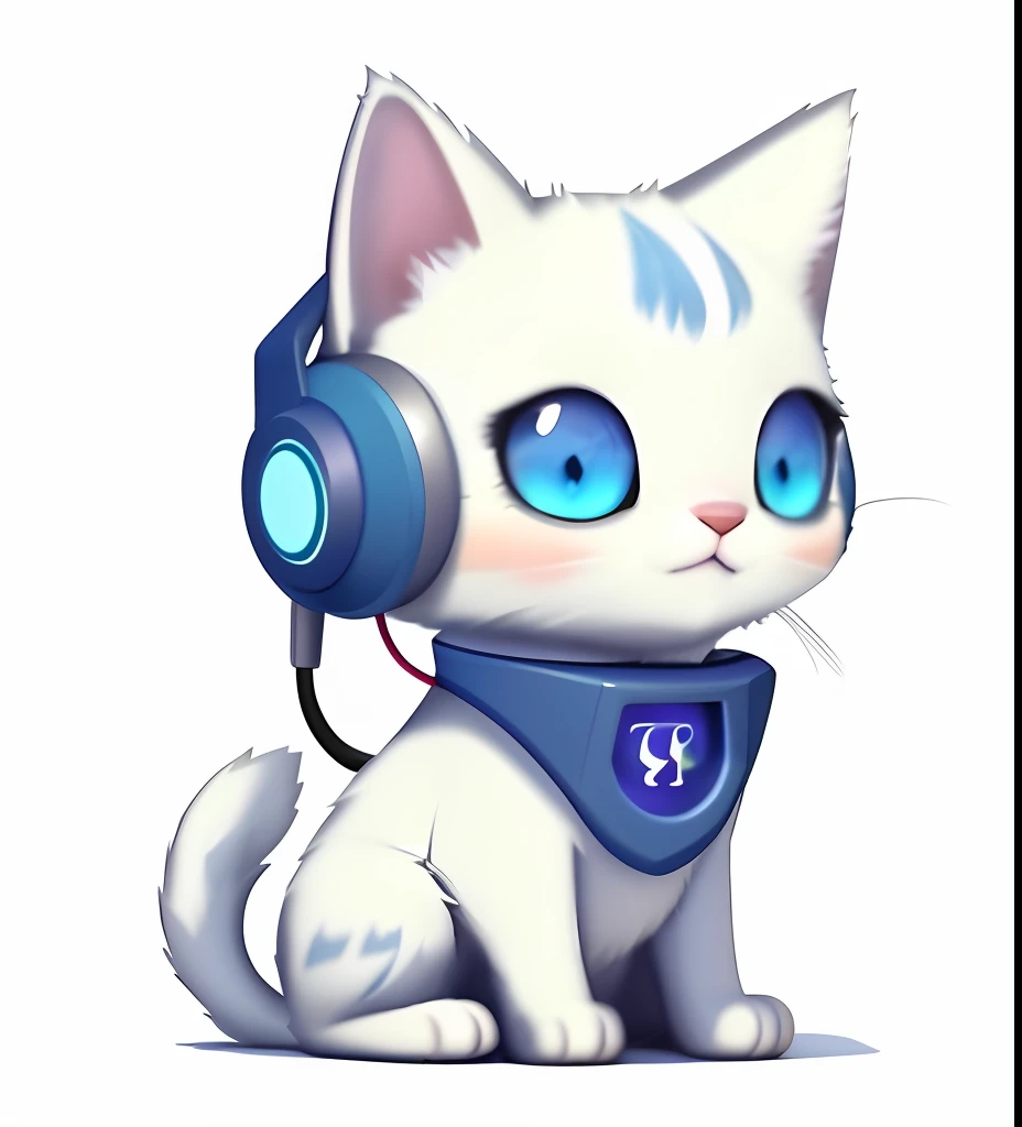 (best qualtiy:1.33),(tmasterpiece:1.42),(Realiy:1.24),(the detail:1.15),k hd,Cute white cat,largeeyes,pixar-style,Beautiful 3ds Max rendering,Volumetriclighting,globalillumination,Ray traching,Detailed surrealism,comic strip,Cute cartoon white cat with headphones --auto