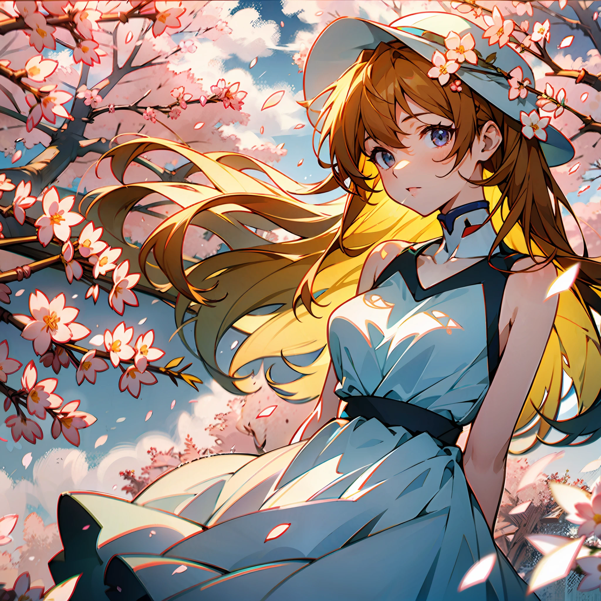 yellow long hair
