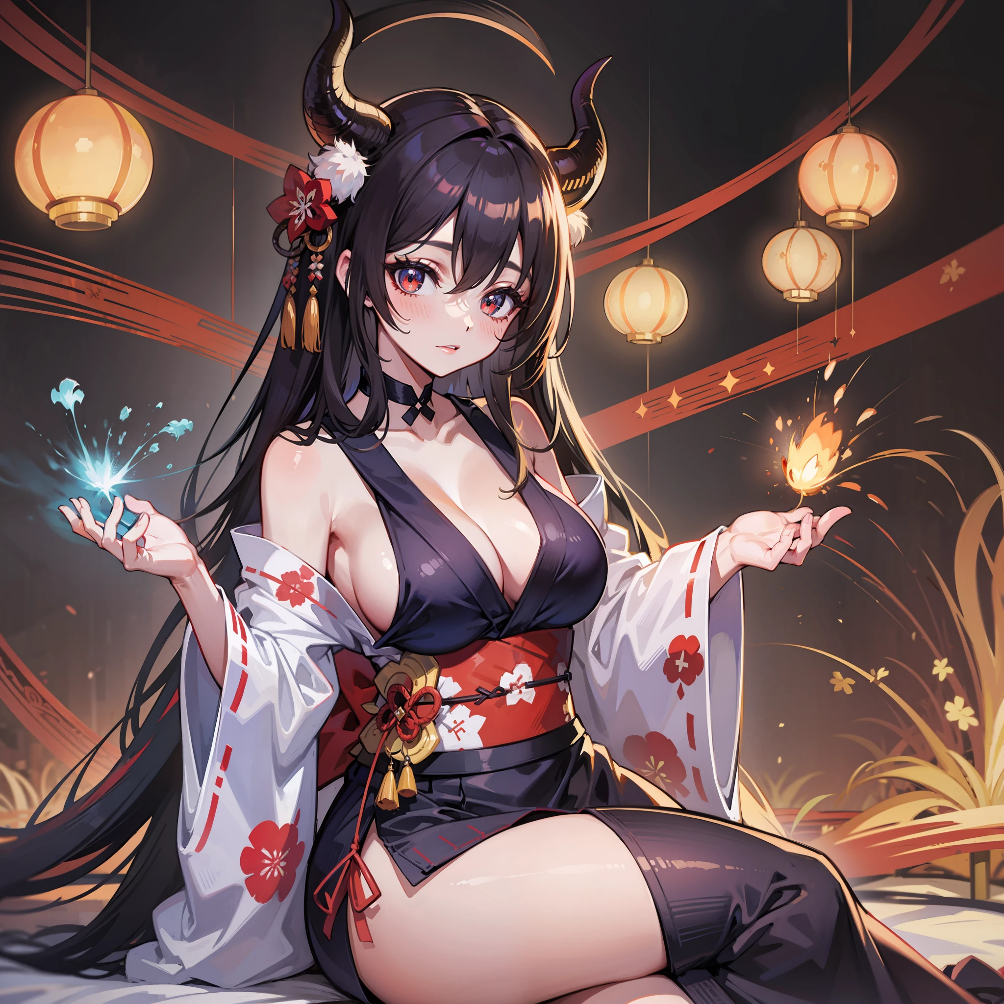 demonic horns