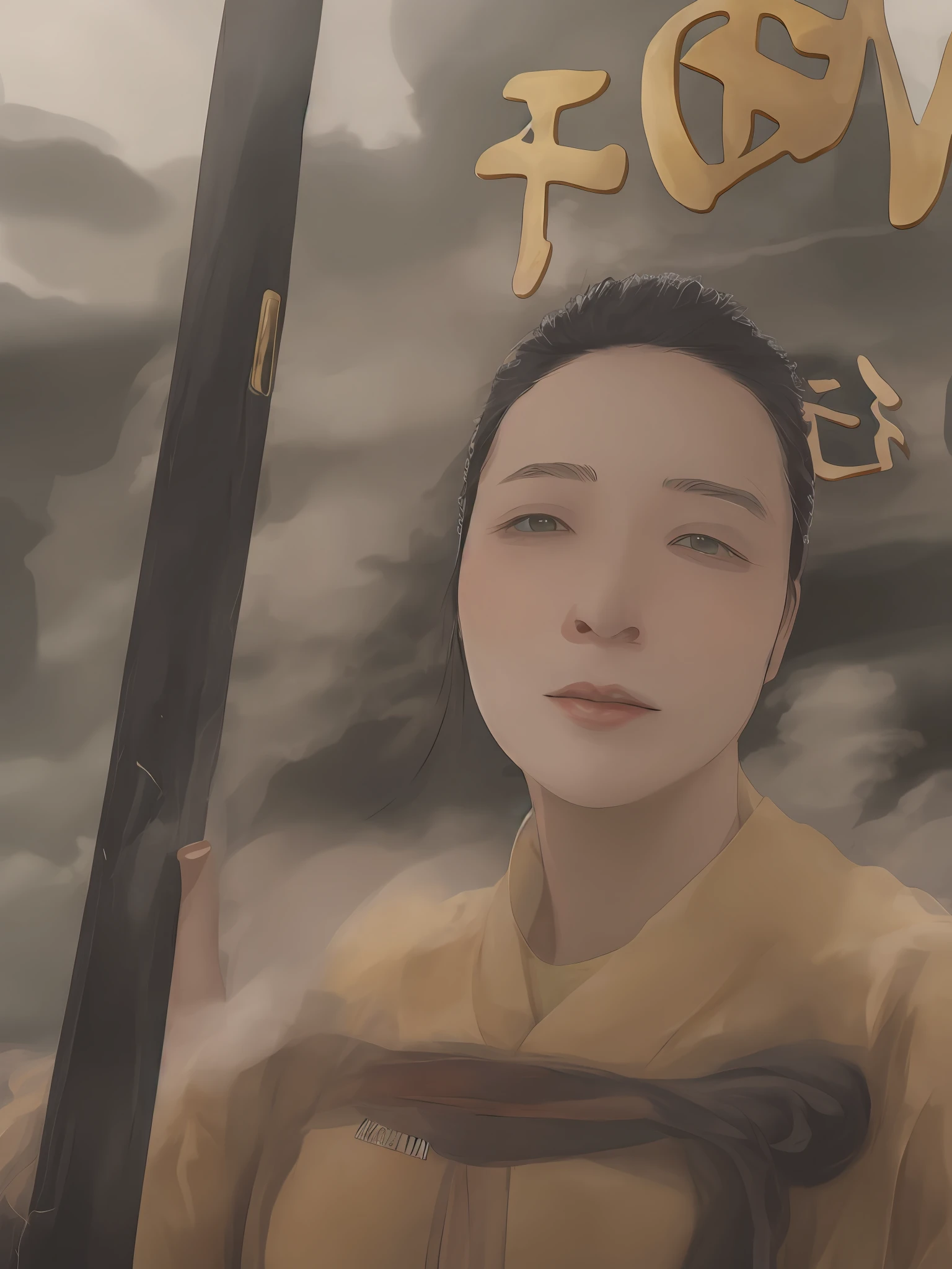 An ancient Chinese beauty sitting on a stone, wearing ancient Chinese clothing, flowing tulle, light silk, lazy posture, large lotus leaf, lotus, ink painting style, clean color, decisive cutting, blank, freehand, masterpiece, super detailed, epic composition, high quality, the highest quality, 4k --v 6