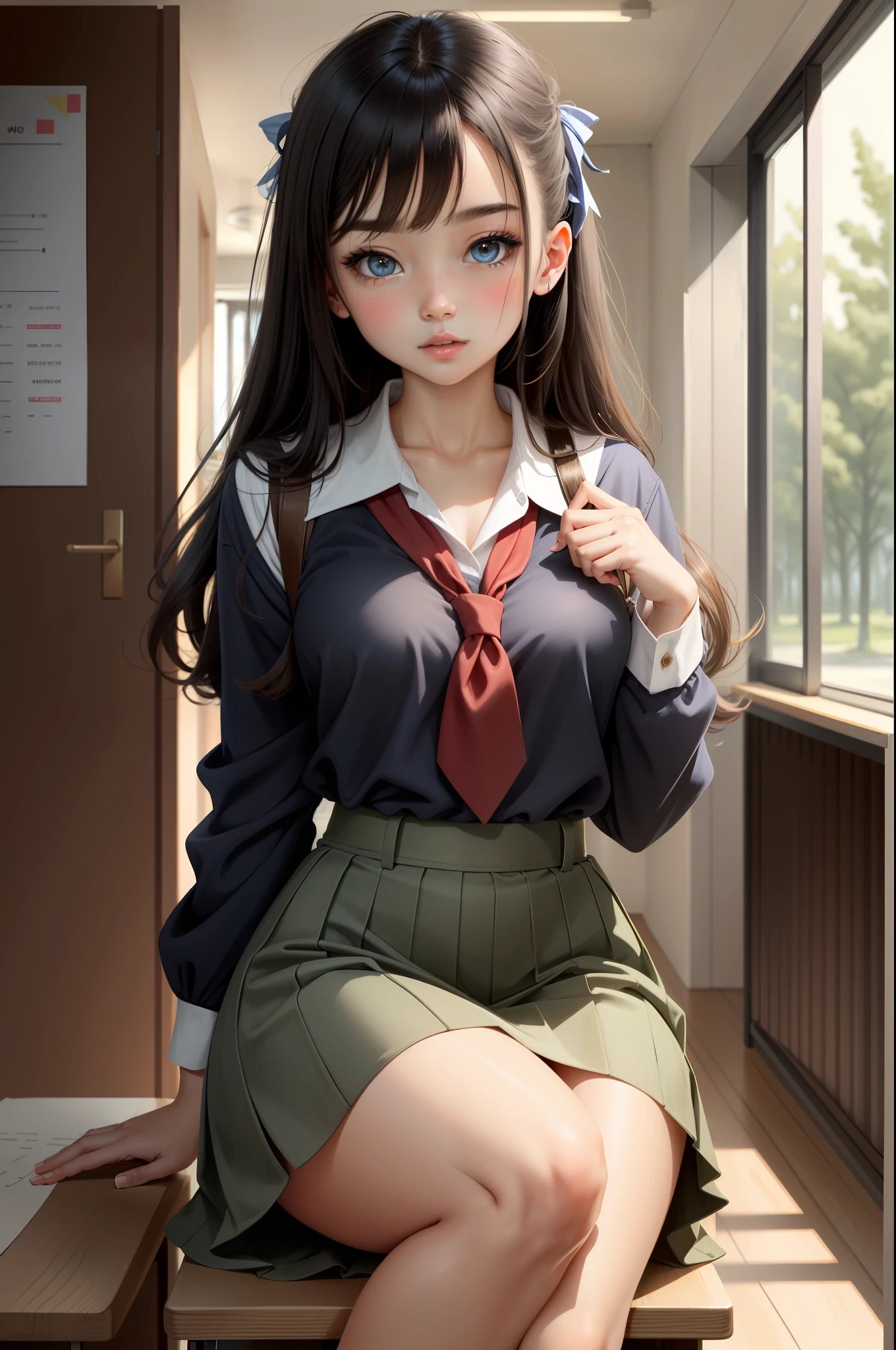 schoolgirls,Eyes like silk