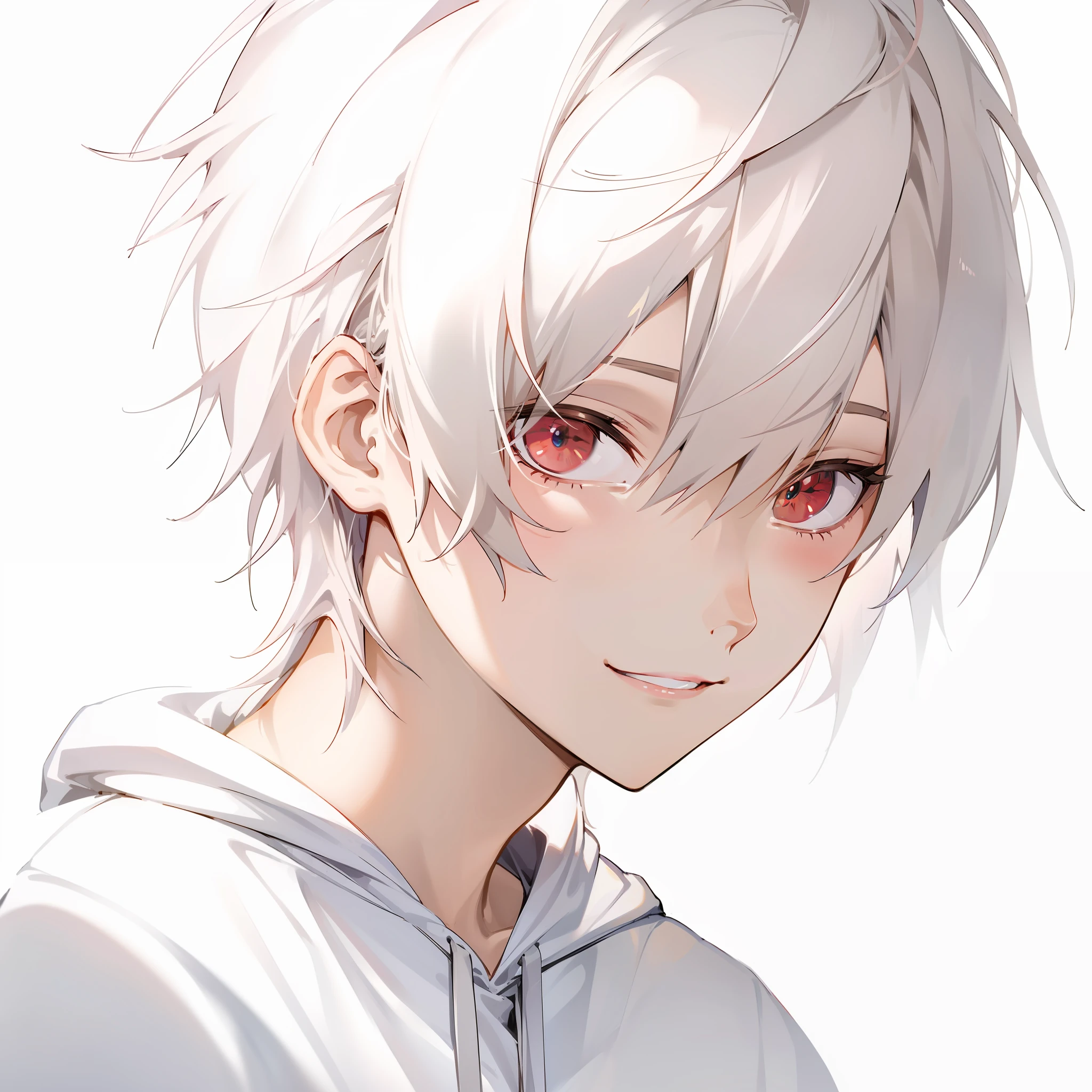 White hooded sweatshirt