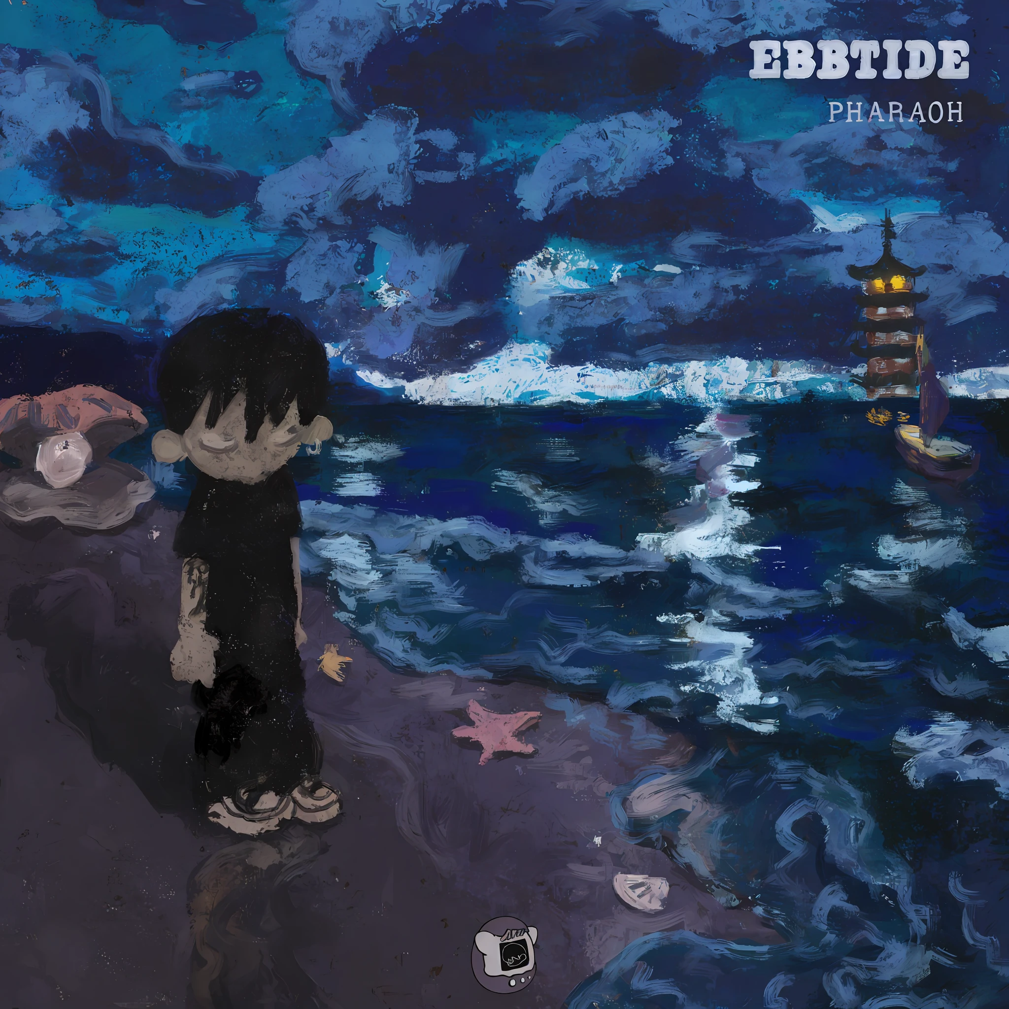 Draw a boy standing on the beach,There was also a girl standing beside the boy,In the background is a lighthouse, Seaside, Album art, album covers, Seafront, music album art, album covers, album covers!, album covers, paradis, Cover art, music album art, beachside, alternate album cover, album covers, Detailed cover artwork, cliffside, terada, Official artwork