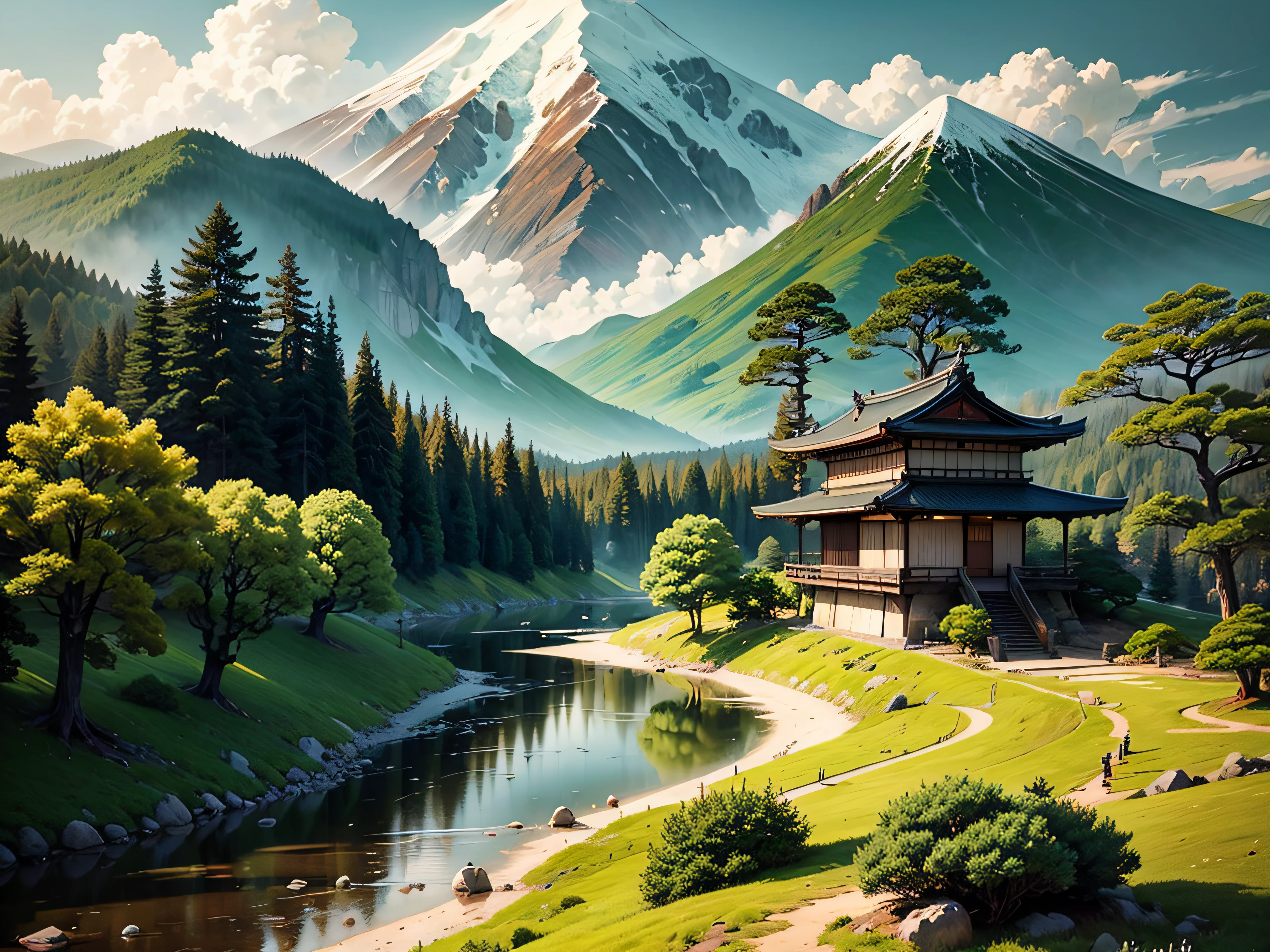 Japanese landscape painting --auto