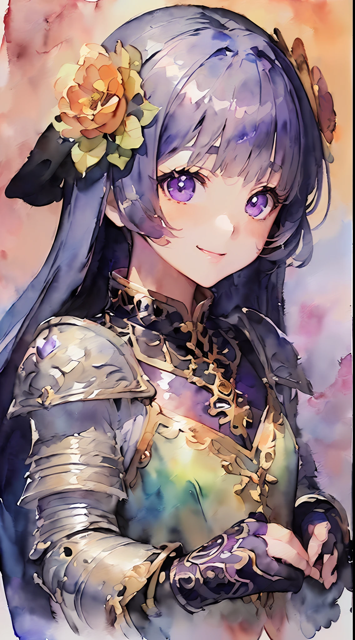 「(8k wallpaper:1.5)、(high-level image quality:1.3)、(ukiyoe painting:1.2)、(Townscape Plum Lanterns Lanterns Alleys Japanese Style:1.1)、(Girl Anime Black Hair Decorative Hair Kimono:1.3)」