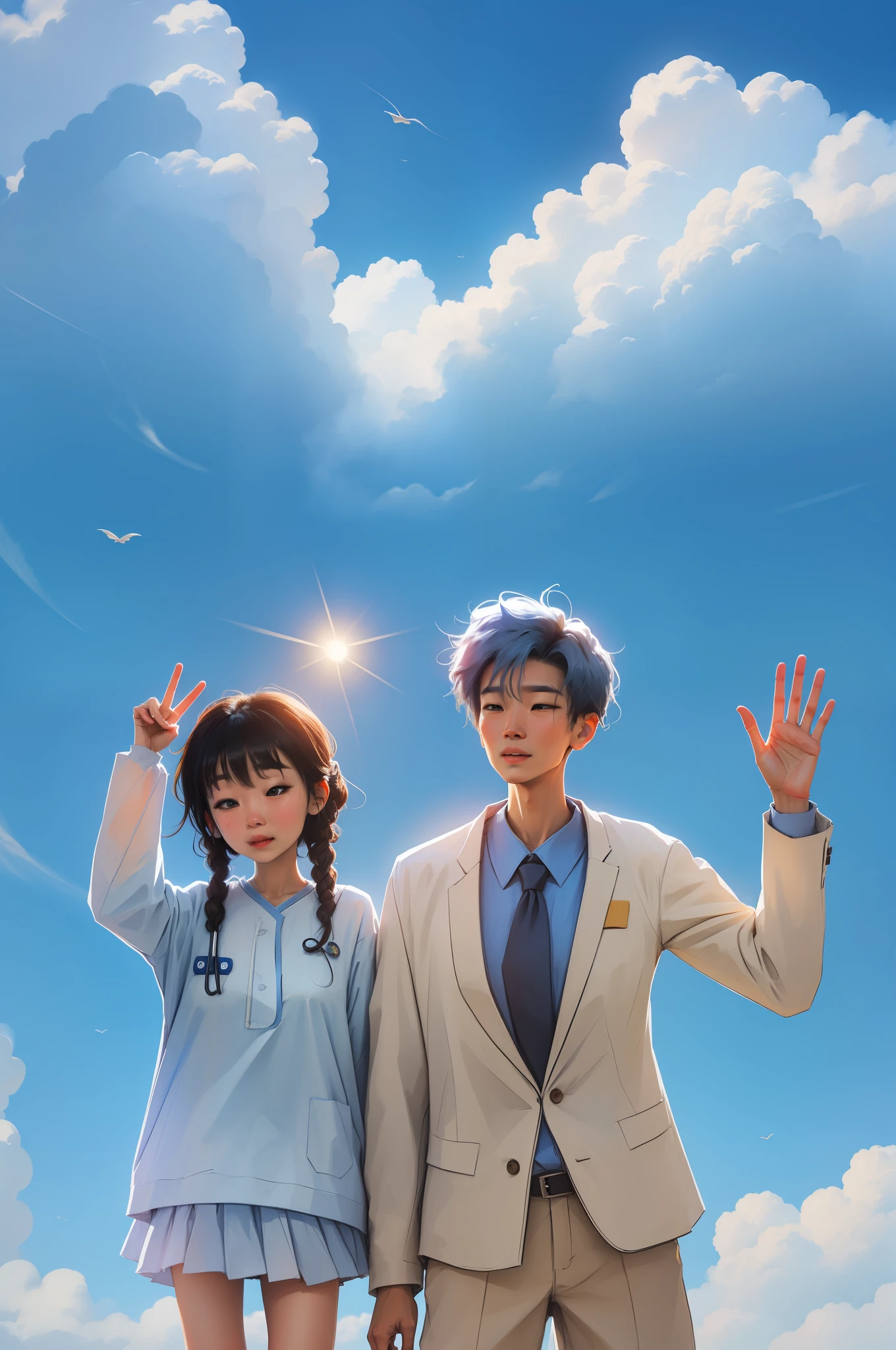 blue-sky,城市,hospitals