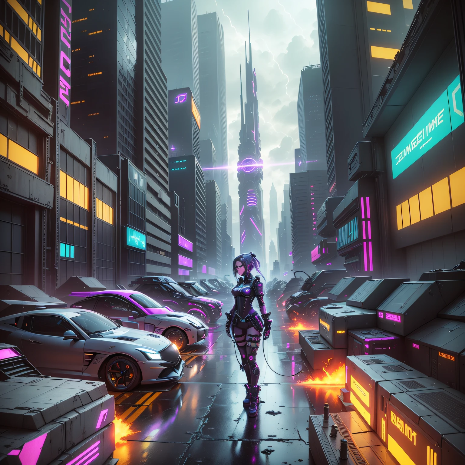 cyber punk perssonage --auto
