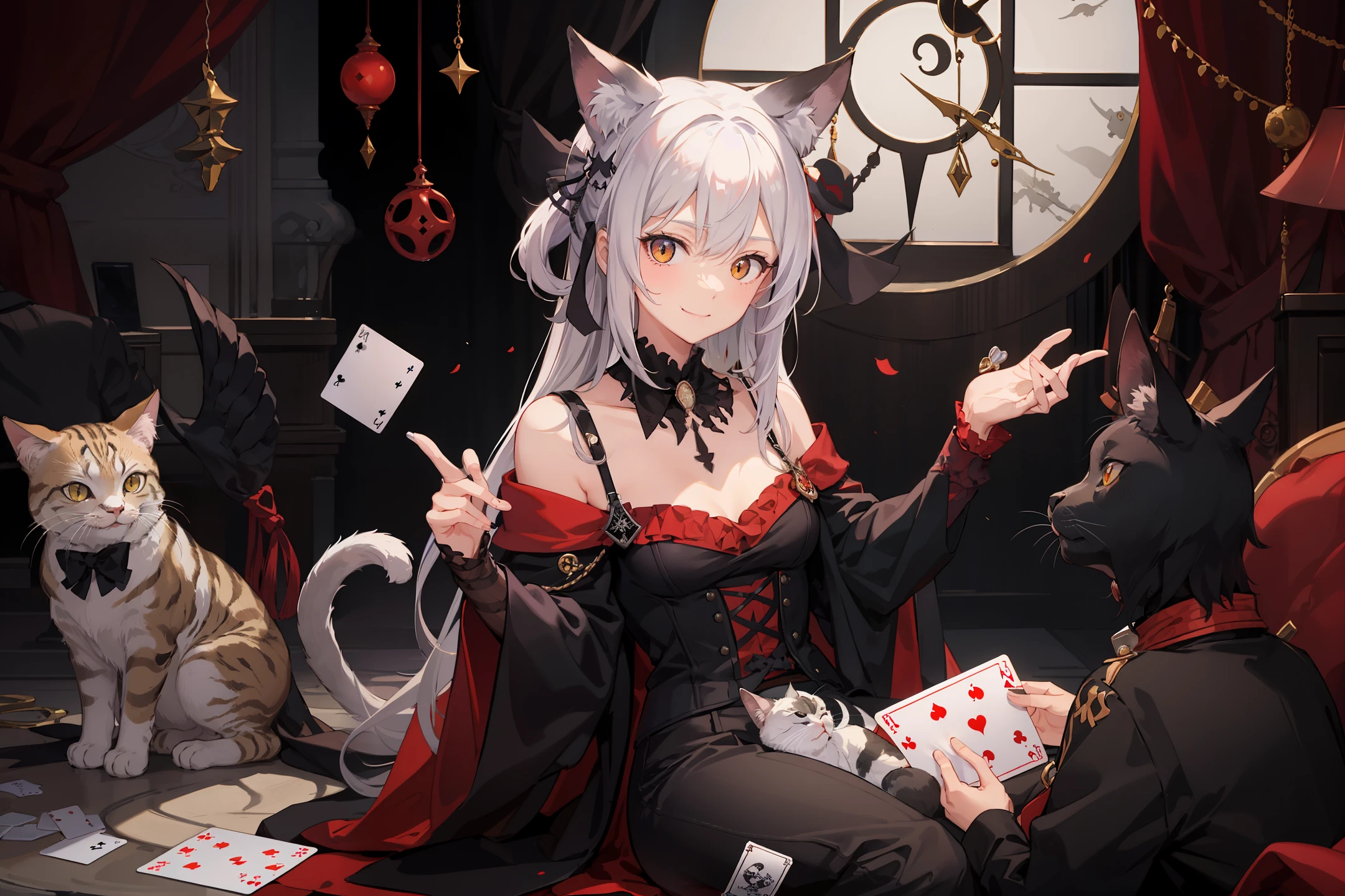 PlayingCards catss solid A slight smil shinigami