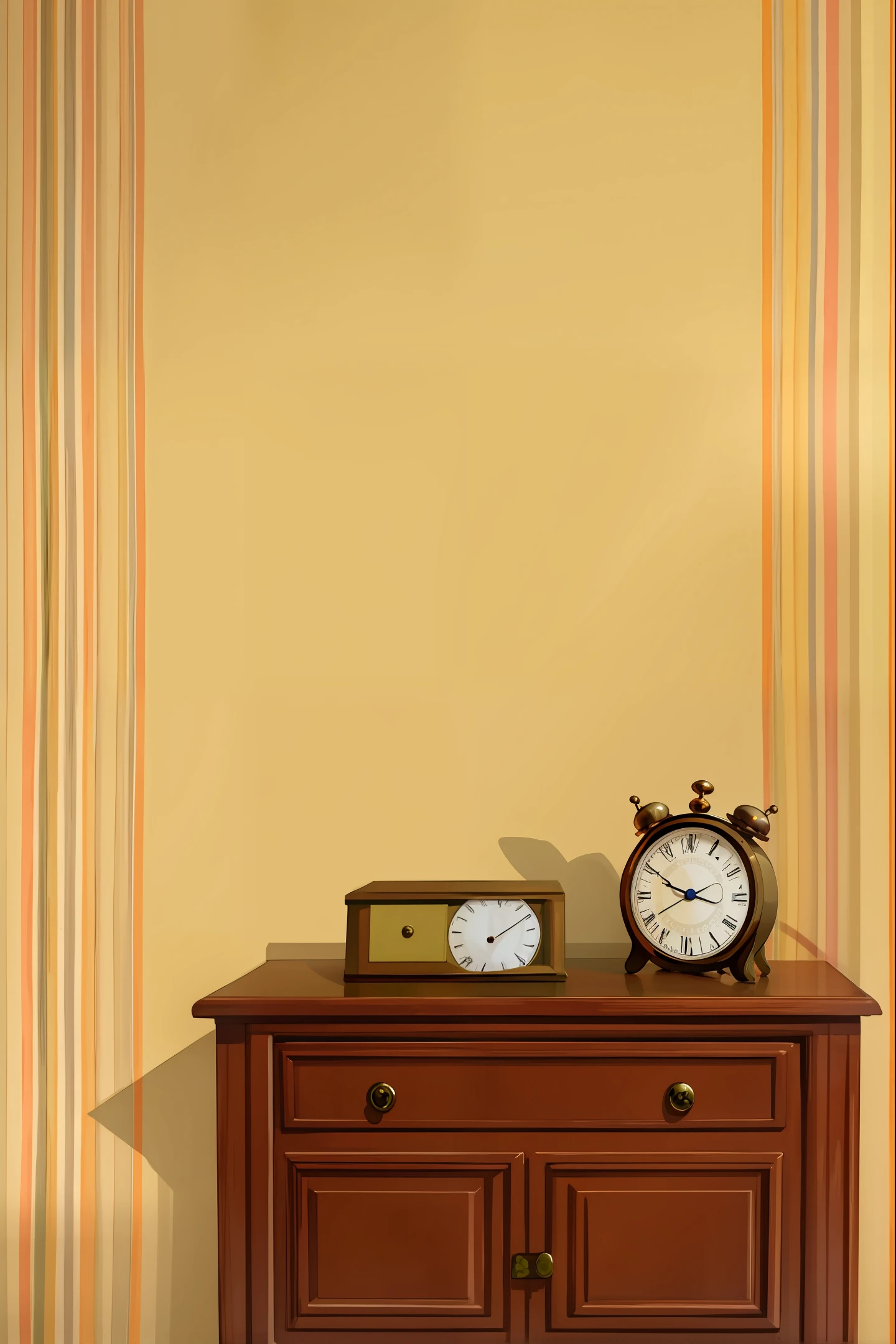 Twelve o'clock antique wallpaper