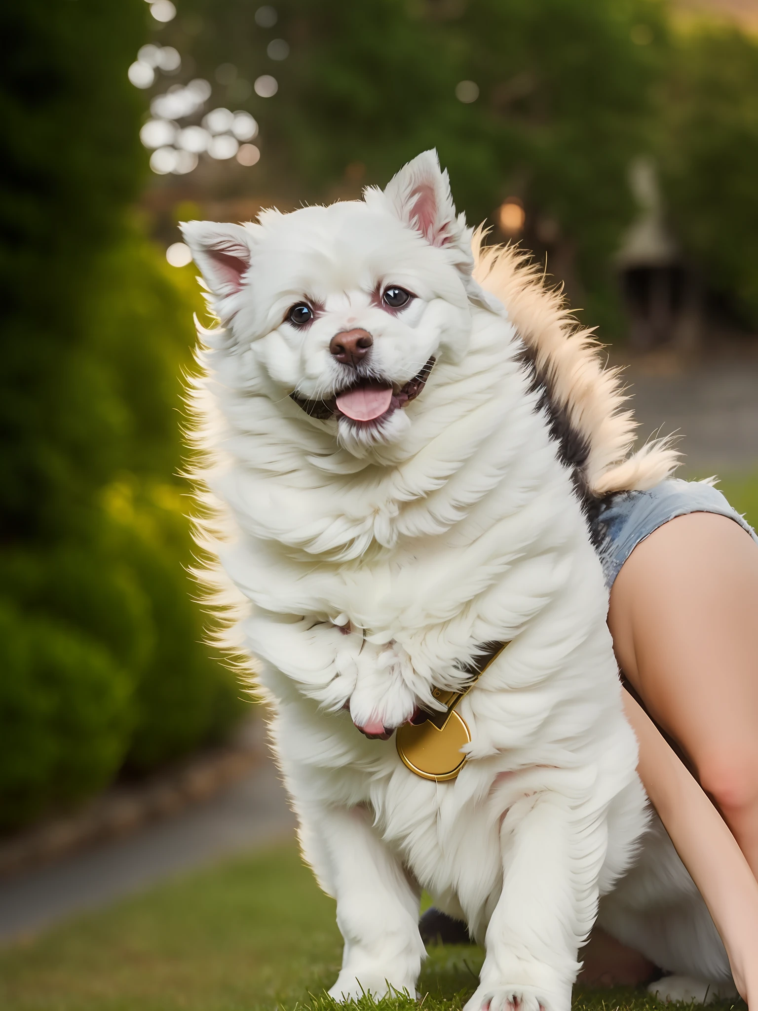 Remove the push on the puppy's chest,Delete the element to the right of the image,Keep only puppies,The background is replaced by the sky