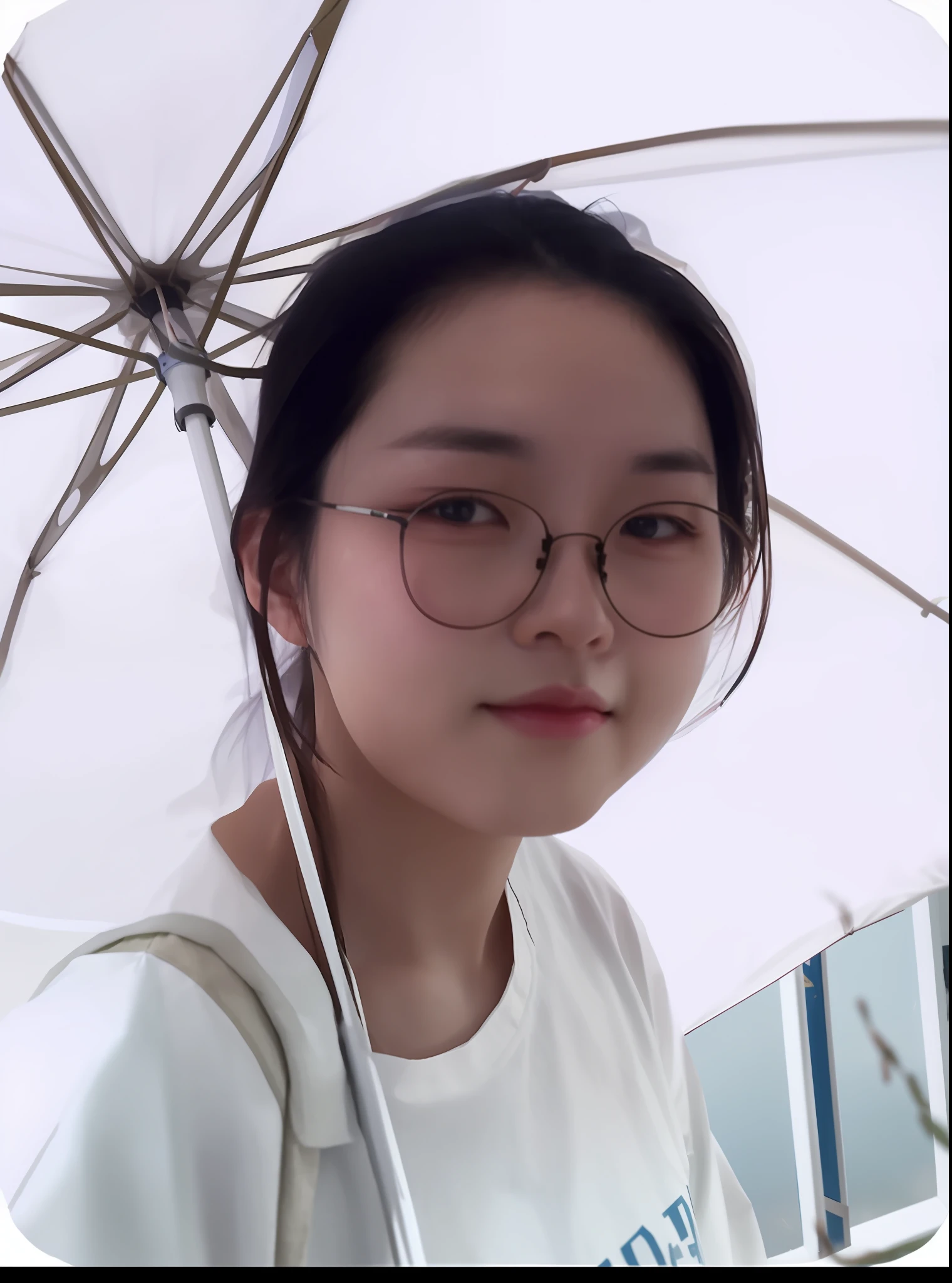 A young woman holding an umbrella in the rain, xintong chen, Zhang Pengzhen, zhelong xu, wenfei ye, Lin Qifeng, xiaofan zhang, mingchen shen, author li zhang, Wang Qichao, yuxiang chen, wenjun lin, Qiu Fang, Li Zixin, mei-ling zhou