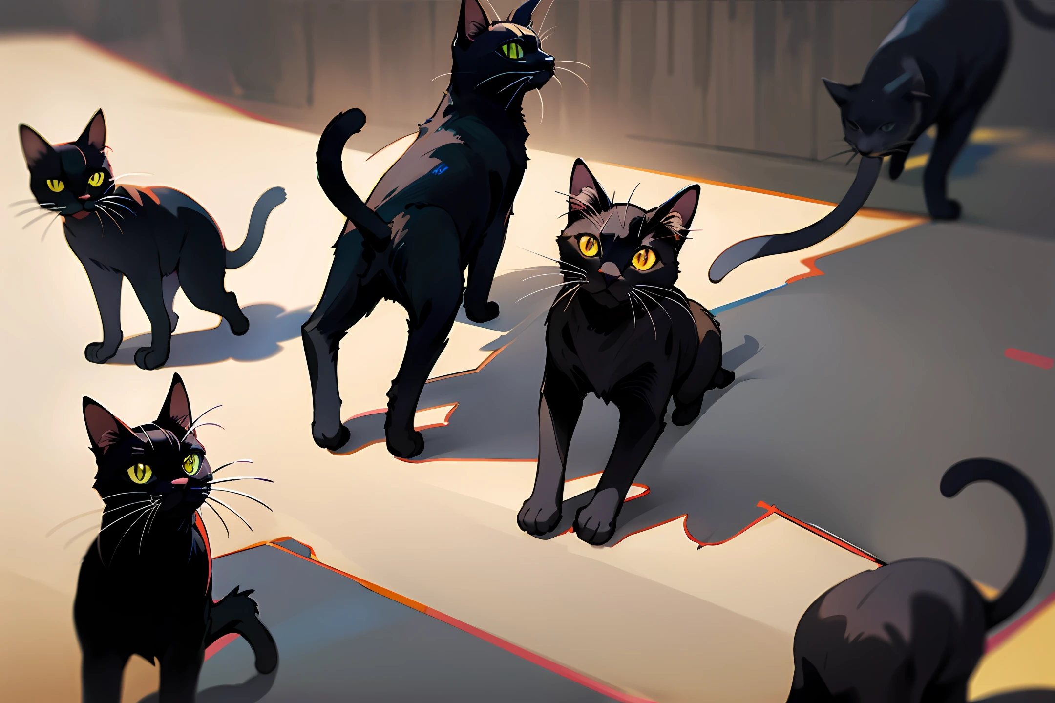 3 Black Cats