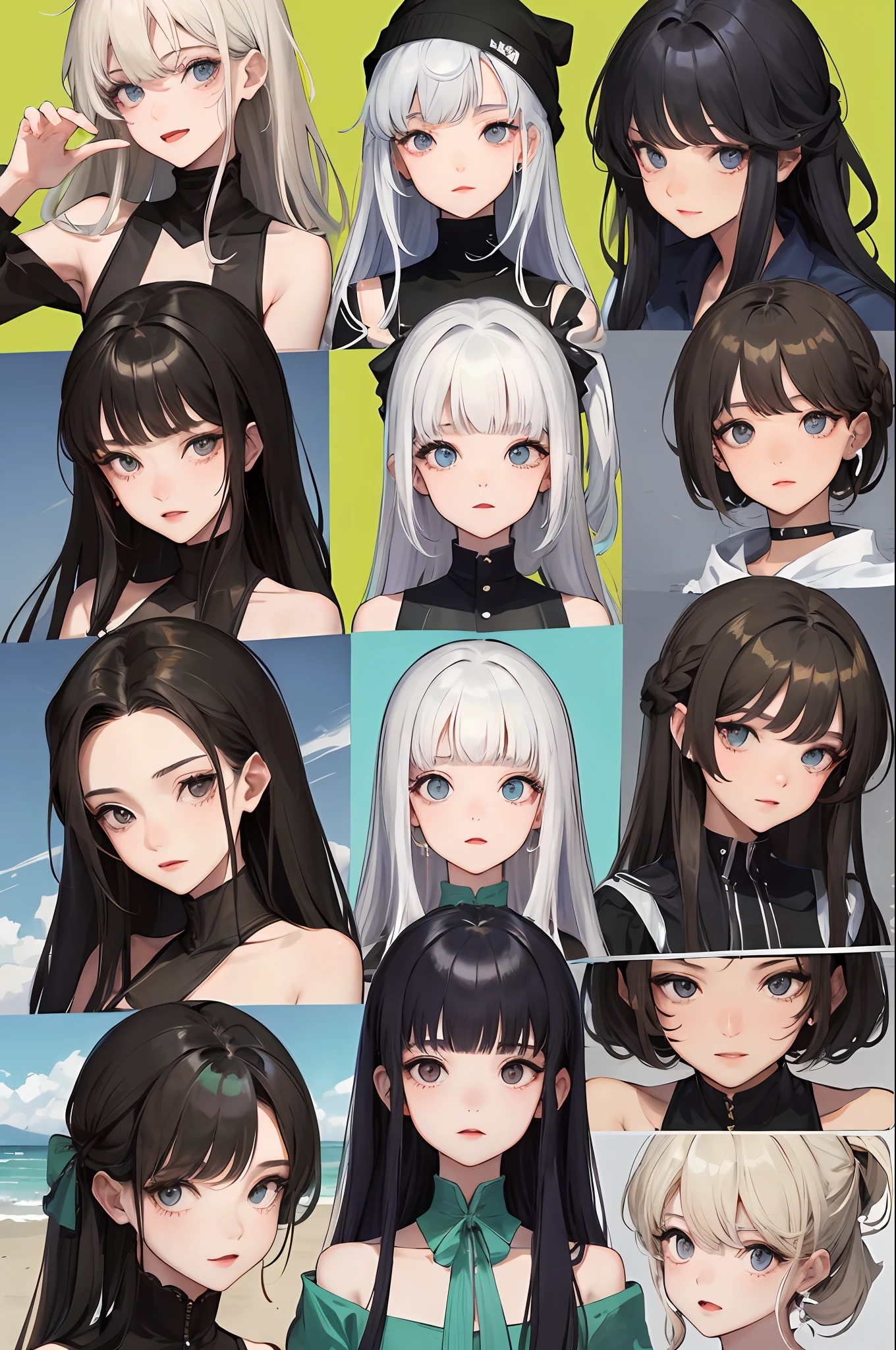 Yukki is a 17-year-old with long, straight black hair that reaches down to her waist. Her eyes are large and expressive, de cor castanho-escuro, and his face has delicate features. She's thin and tall, com uma postura ereta e elegante. Yukki has her own style of dressing, que combina elementos de moda vintage com toques modernos e futuristas, como saias rodadas, blusas com golas altas e jaquetas de couro. She is an intelligent and courageous person, But it can also be impulsive and stubborn in certain situations. The expression on his face conveys a mixture of determination and curiosity, como se estivesse sempre pronta para enfrentar desafios e descobrir algo novo.