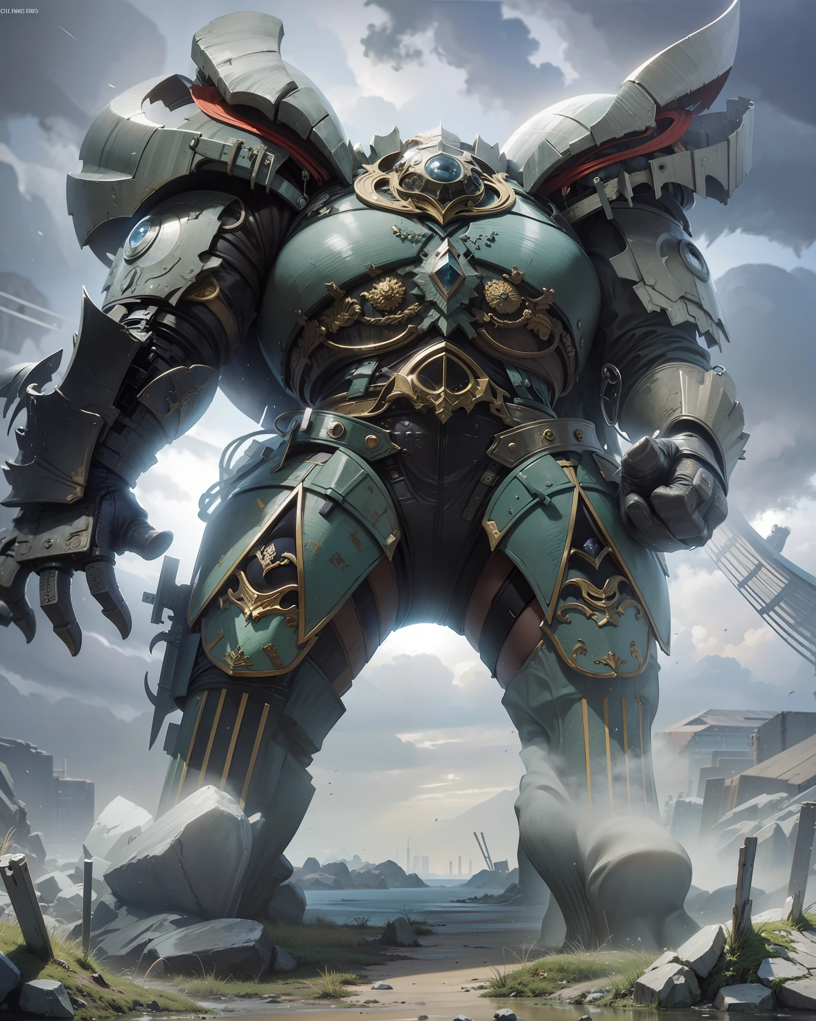 Final Fantasy１３, titan , Moss is located all over the body