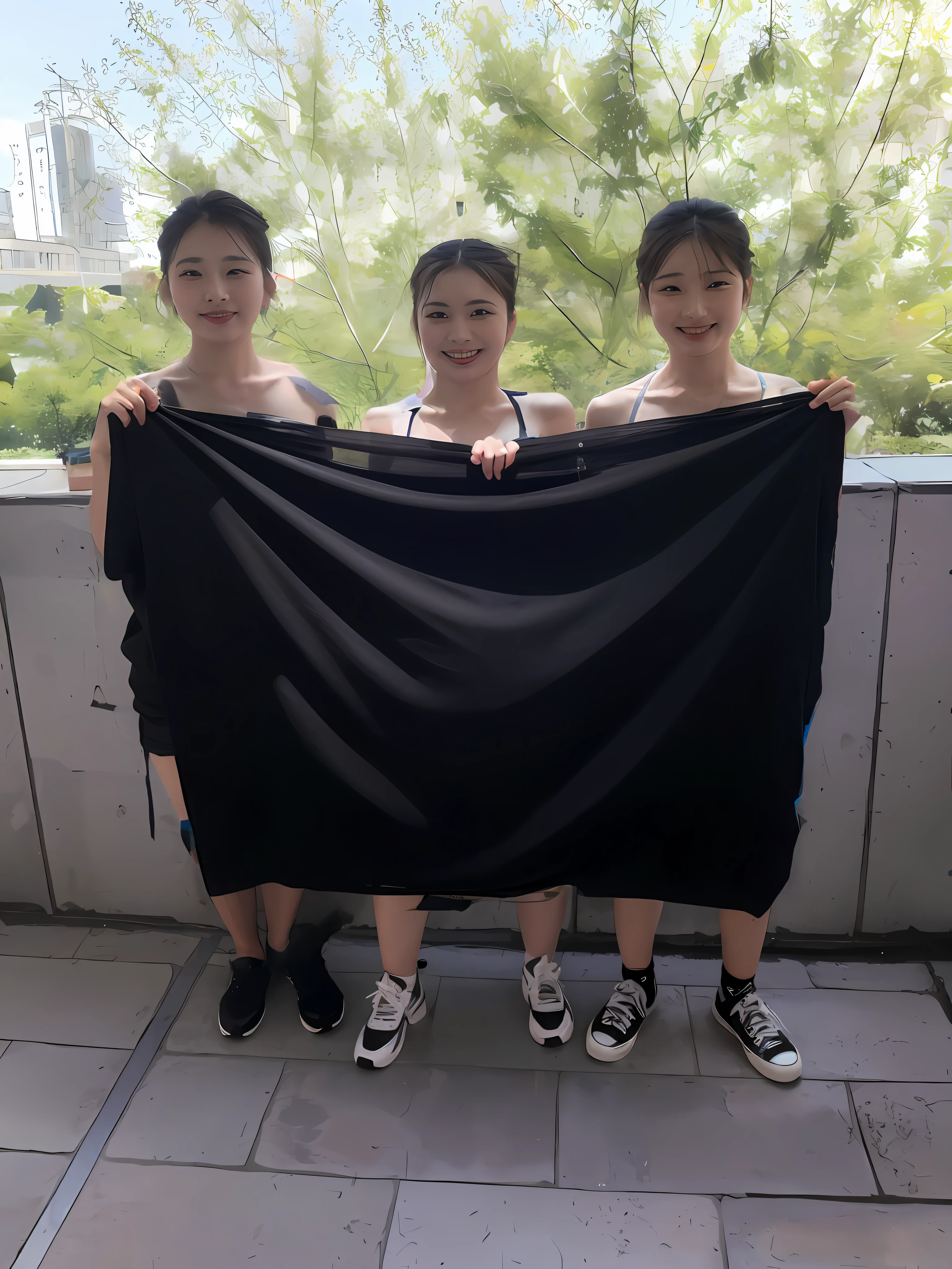 Remove the black cloth，They are slightly fat