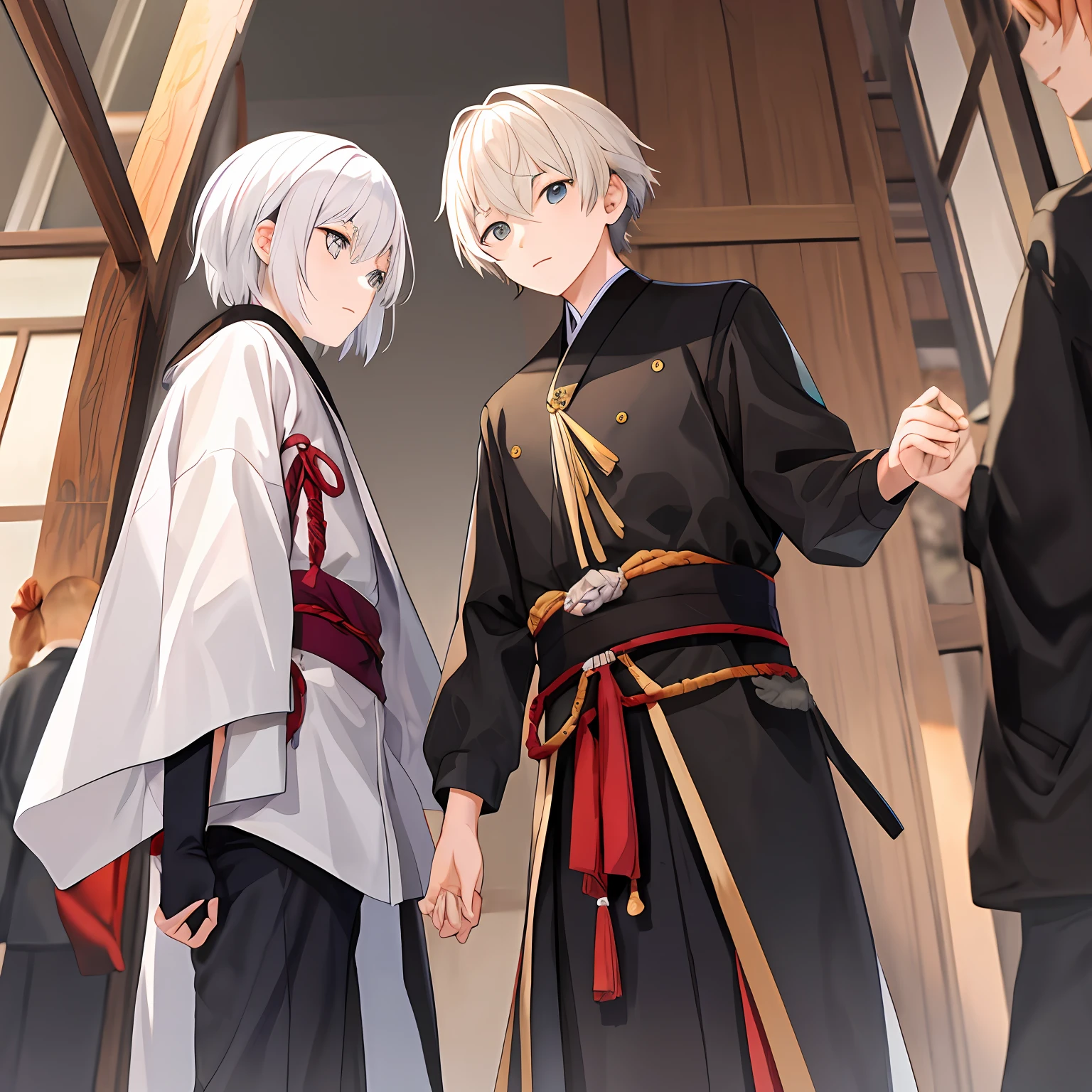 Kamimei，shoun，male people，Small short white hair