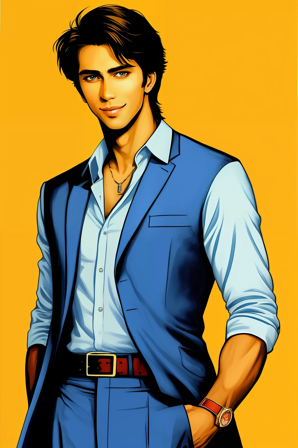 Genital boy handsome