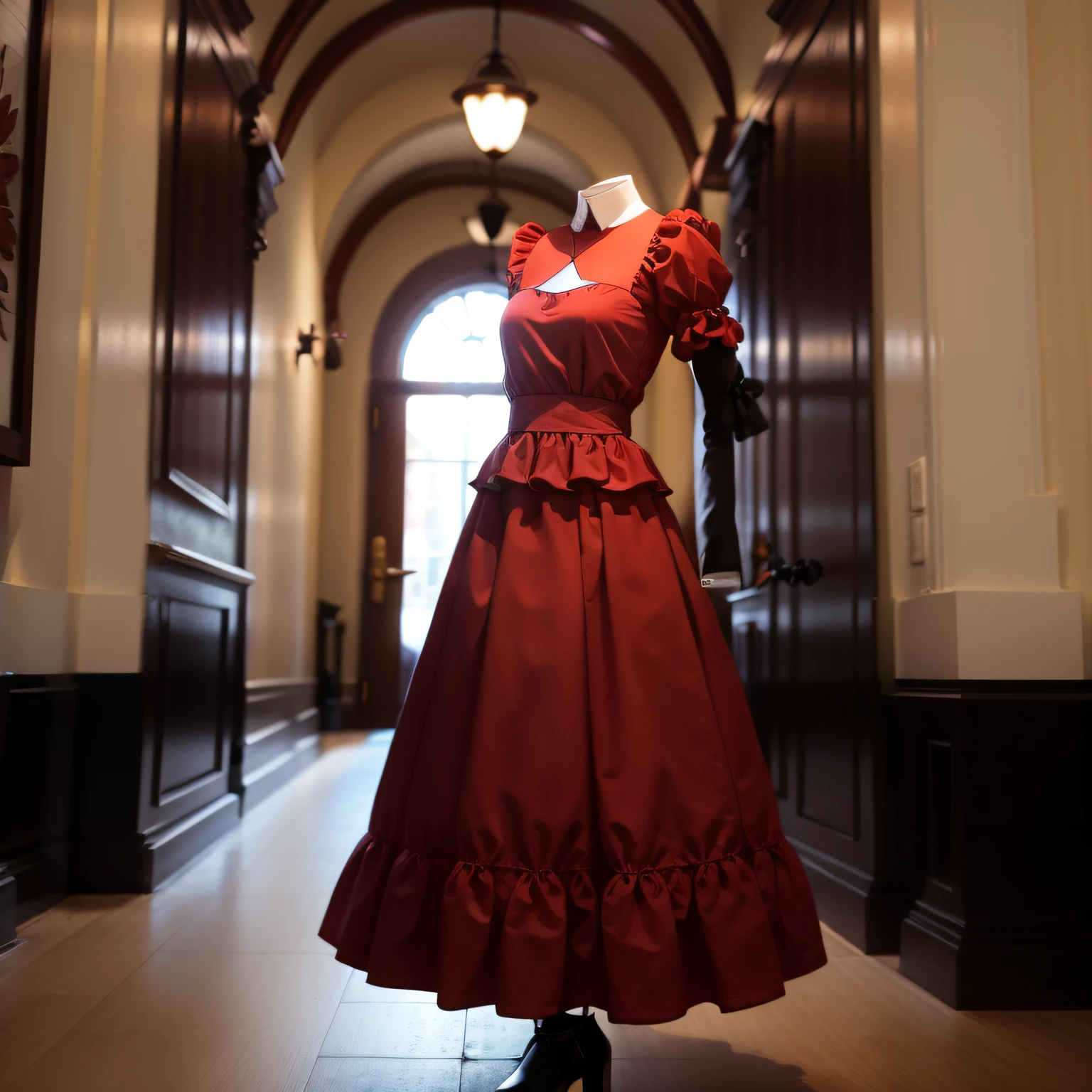 red dress