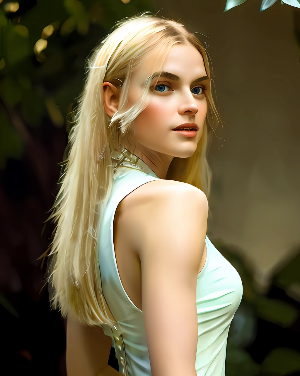 Albert Lynch、Ruan Jia、Gaston Bussiere、Alexandre Cabanel、Daniel F. Gerhartz、Jules Bastien-Lepage、Pierre Auguste Cot、Sophie Anderson、Jeremy Lipking、Thomas Lawrence、Bouguereau、Carle Van Loo、Jules Joseph Lefebvre、Paintings by Roberto Ferri, 'aestheticly pleasing', Exquisite, Polished, Exquisite, Exquisite, Tasteful, Harmonious, Symmetrical, Symmetrical, neatly arranged, smooth private parts, Proportional,Blonde beauty,bust