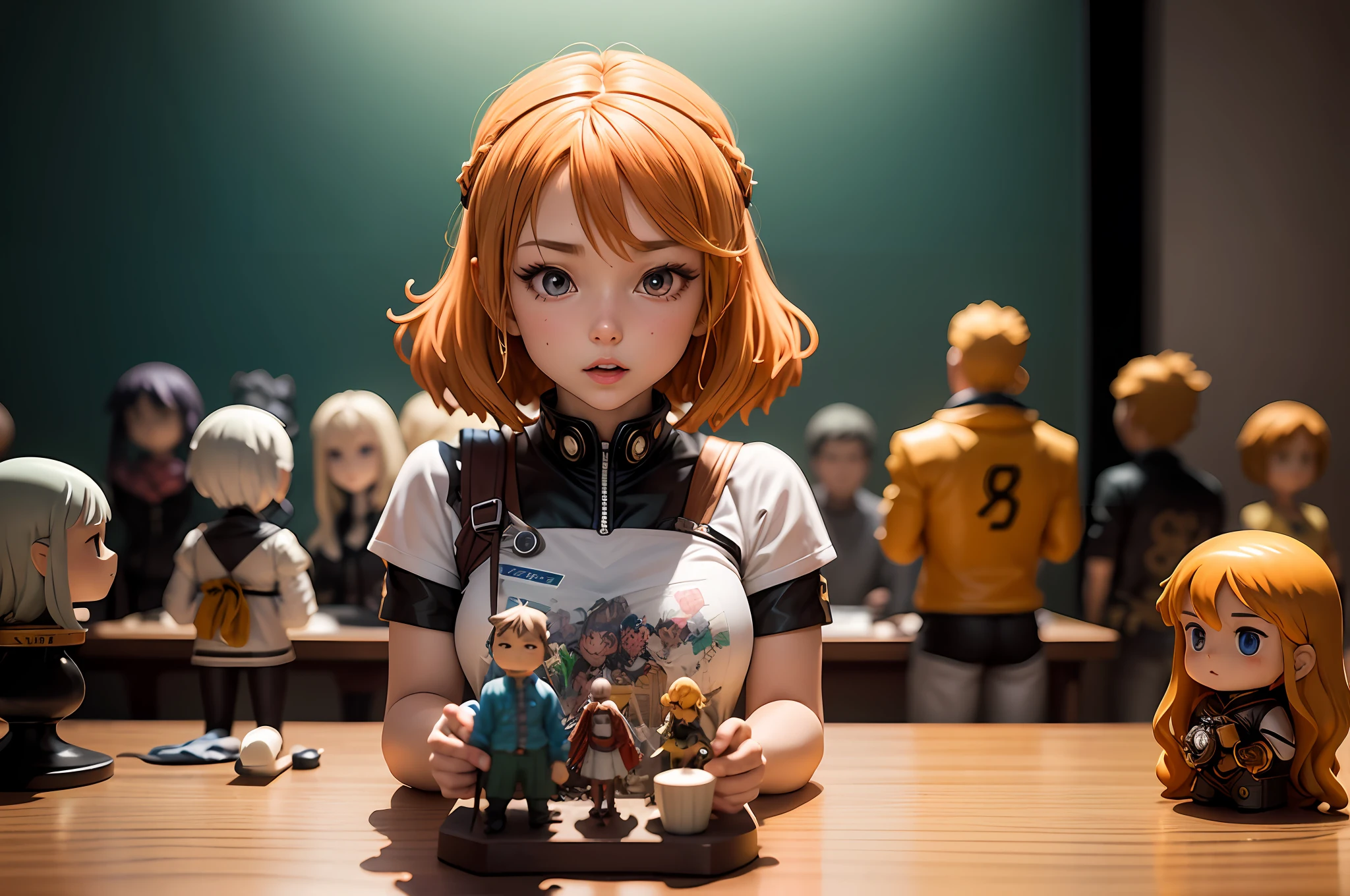 Enter the world of anime with an artwork that captures the beauty and intricacy of anime figurines. Imagine a showcase with LED lights, illuminating a collection of stunning anime figurines. Let the AI-generated art showcase the vibrant colors, intricate details, and unique designs of each figurine, bringing them to life as if they are right in front of you.
As you look at the AI-generated art, you can almost hear the sounds of excitement and awe from fellow anime enthusiasts. The LED lights cast a gentle glow on each figurine, highlighting the intricate details of their hair, clothing, and accessories. It’s almost as if the anime characters have stepped out of the screen and into the real world.
Let the AI-generated art showcase the depth and complexity of anime culture, as each figurine represents a beloved character from a favorite show or movie. The showcase invites you to immerse yourself in the world of anime, to explore its rich history and to appreciate the artistry that goes into each figurine.
With Stable Diffusion, AI-generated art can capture the essence of any collection, from anime figurines to vintage comics to video game merchandise. Let AI technology bring your collection to life in a way that perfectly captures its beauty and uniqueness, and share your passion for anime with the world.