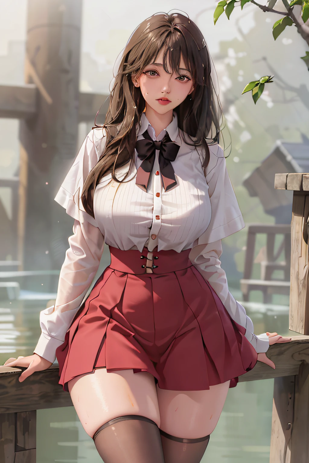 tmasterpiece,Need,full bodyesbian,1girl,By bangs,Black choker,Black tie,brunette color hair,White dress,Blushlush,bangle,beauty breast,choker,Cornics,鎖骨,collared shir,Cowboy photos,Formal shirts,Ear piercing,Eyebrows visible through hair,Gradient hair,gyaru,jewely,kogal,Long hair,facing away from the audience,nipple piercing,tartan,plaid skirts,pleatedskirt,,gyuru,The shirt,a skirt,solo,white shirt,street corner,Skysky,SakuraNS,petals,Fashionab,woman,vibrancy,Outfit,posing,behind,Colorful,Dynamic,Background with,element in,self-assured,Expressing the,halter,statement,attachment,A majestic,coil,Runt,Touching pubic area,Scenes,text,Cover of a,boldness,attention-grabbing,Fashionab,Catchy and eye-catching,modern day,focus-on