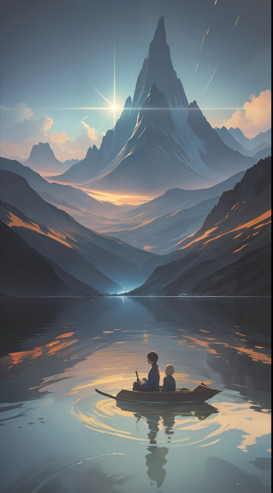 The image features a dark and mysterious background, with a central eye that is both brilliant and enigmatic. Arcane symbols float around the eye, indicating a path full of challenges. Puzzle pieces, keys, mazes, and closed doors suggest the need for an open and adventurous mind. Beams of bright light break through the shadows, illuminating the path ahead. Majestic landscapes such as mountains and oceans are revealed. On the horizon, a golden setting suggests a glorious destination. The image evokes mystery, possibility, and invites the viewer to embark on a journey of self-discovery and transformation. Bloom, reflection light, optical illusion, surrealism, high detail, Gothic art, expressionism, Carl Larsson, Op art, realism, by Alfons Mucha, luminism, impressionism, abstract expressionism, hyperrealism, suprematism, abstractionism, UHD, retina, masterpiece, accurate, anatomically correct, super detail, high details, high quality, award-winning, best quality, highres, 4K, 8K.