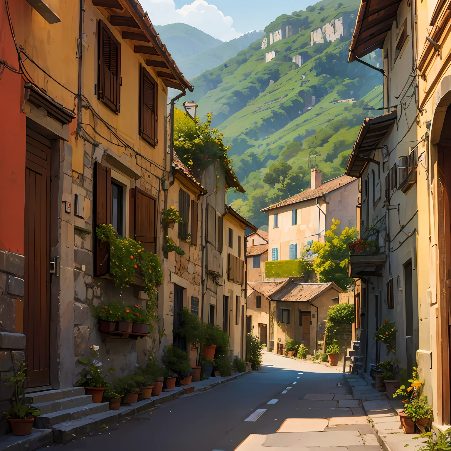 silent village in toscana --auto