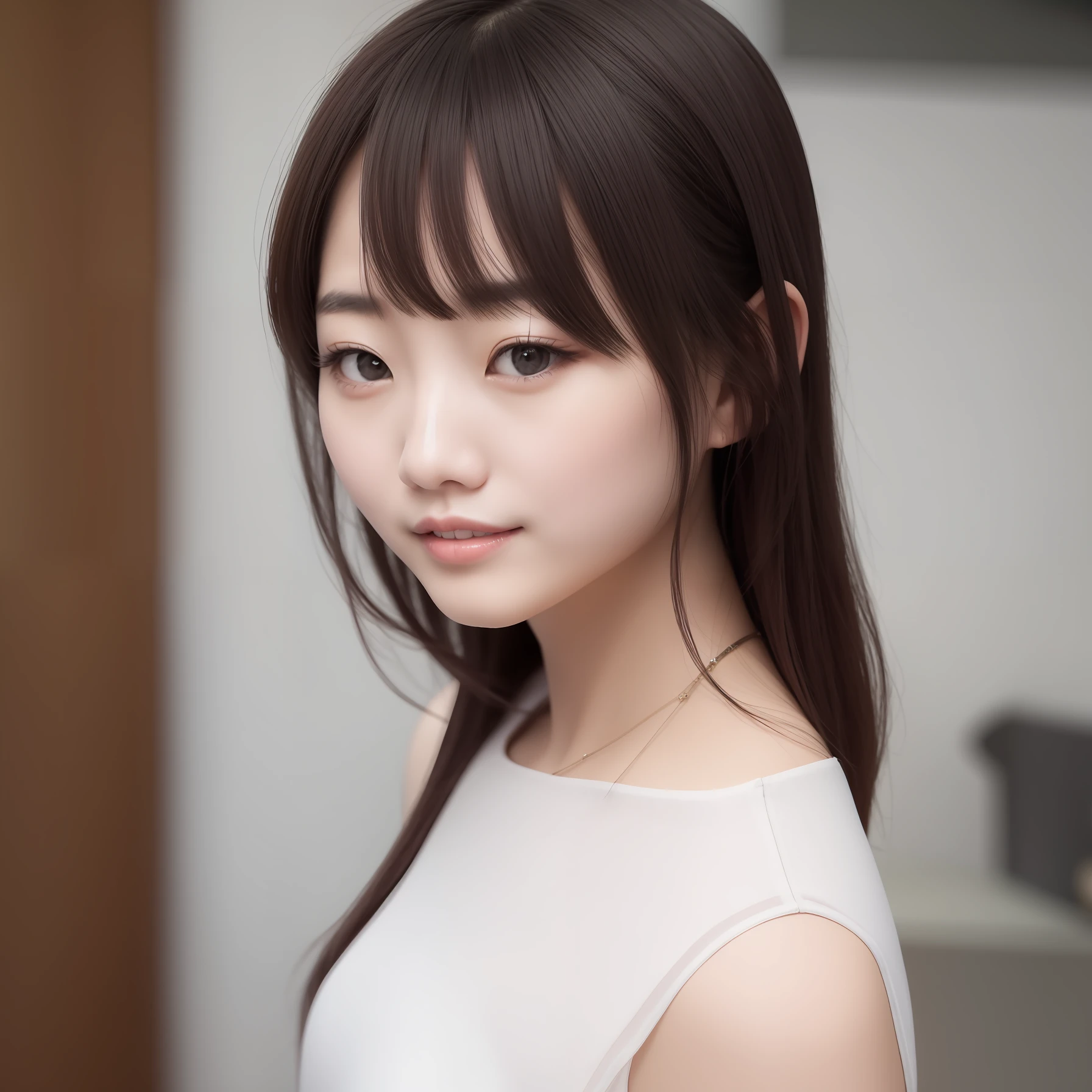 Chinese beautiful woman，JK miniskirt