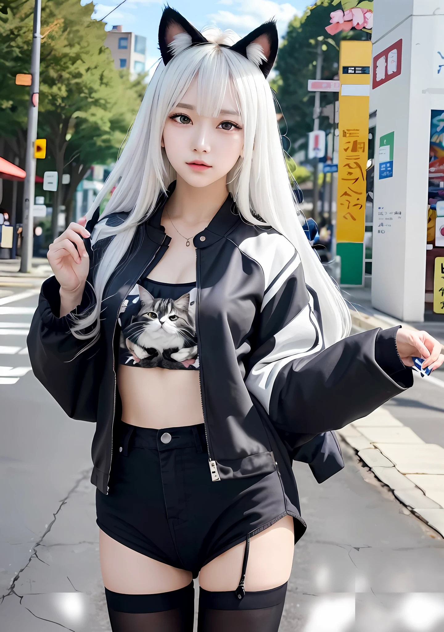 anime girl with cat ears, cute anime catgirl, anime catgirl, Anime moe art style, beautiful anime catgirl, nekomimi,Cat woman, anime girl with cat ears, Very beautiful anime cat girl, thicc, Cat girl, anime cat, style of anime4 K,Belle peinture de personnage,Guviz,Guviz-style artwork,white-haired god,Yang J,Epic and beautiful character art,Stunning character art,FAN Qi,Wu Zhun Shifan,Guvitz at the Pixiv Art Station
