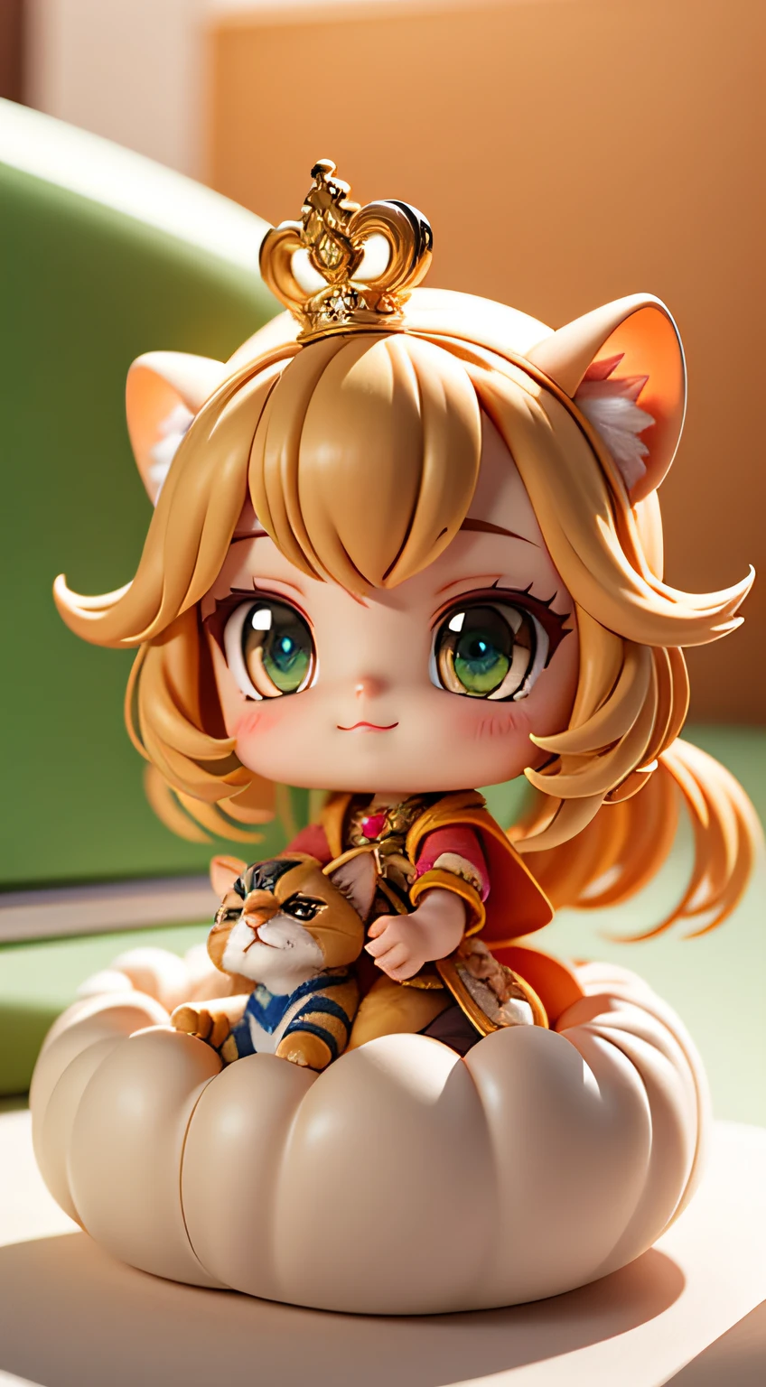 tigre, shaggy, fluffly, softness ((best qualtiy)), ((tmasterpiece)), ( extremedetailed, highest details, offcial art, Beauty and aesthetics:1.2), depth of fields, Composition full body, (tchibi), , (beautiful and detailed eye:1.3),(extremely happy:1)