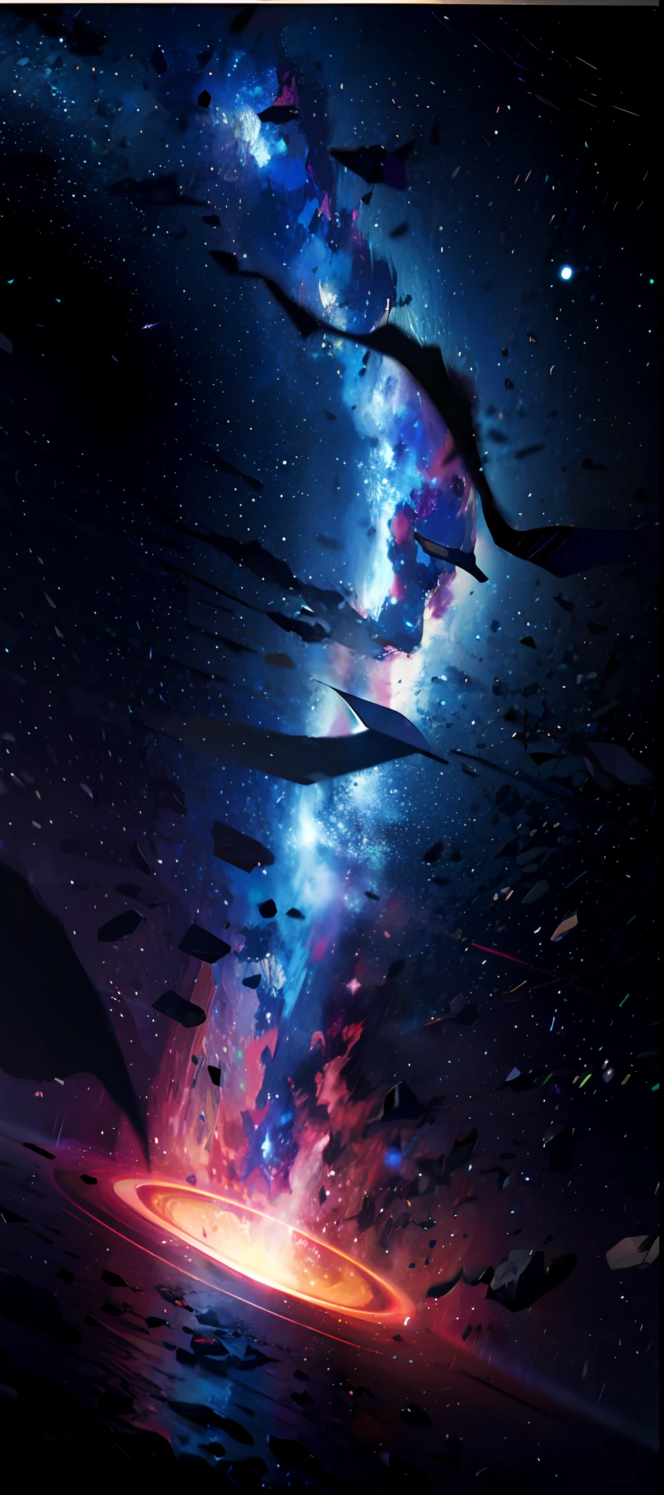 Barren resolution，starrysky，black hole