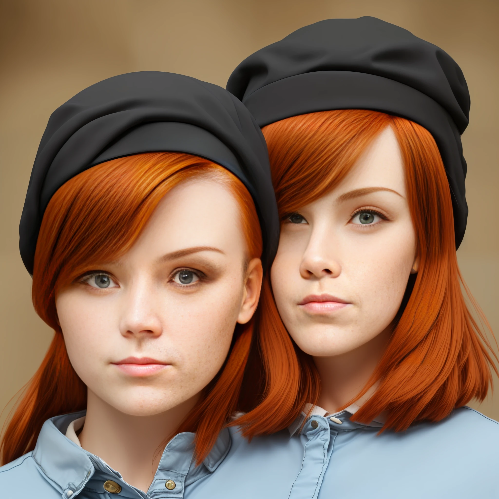 (adolable:1.1)(redheadwear:1.2)The face is slightly fat --auto