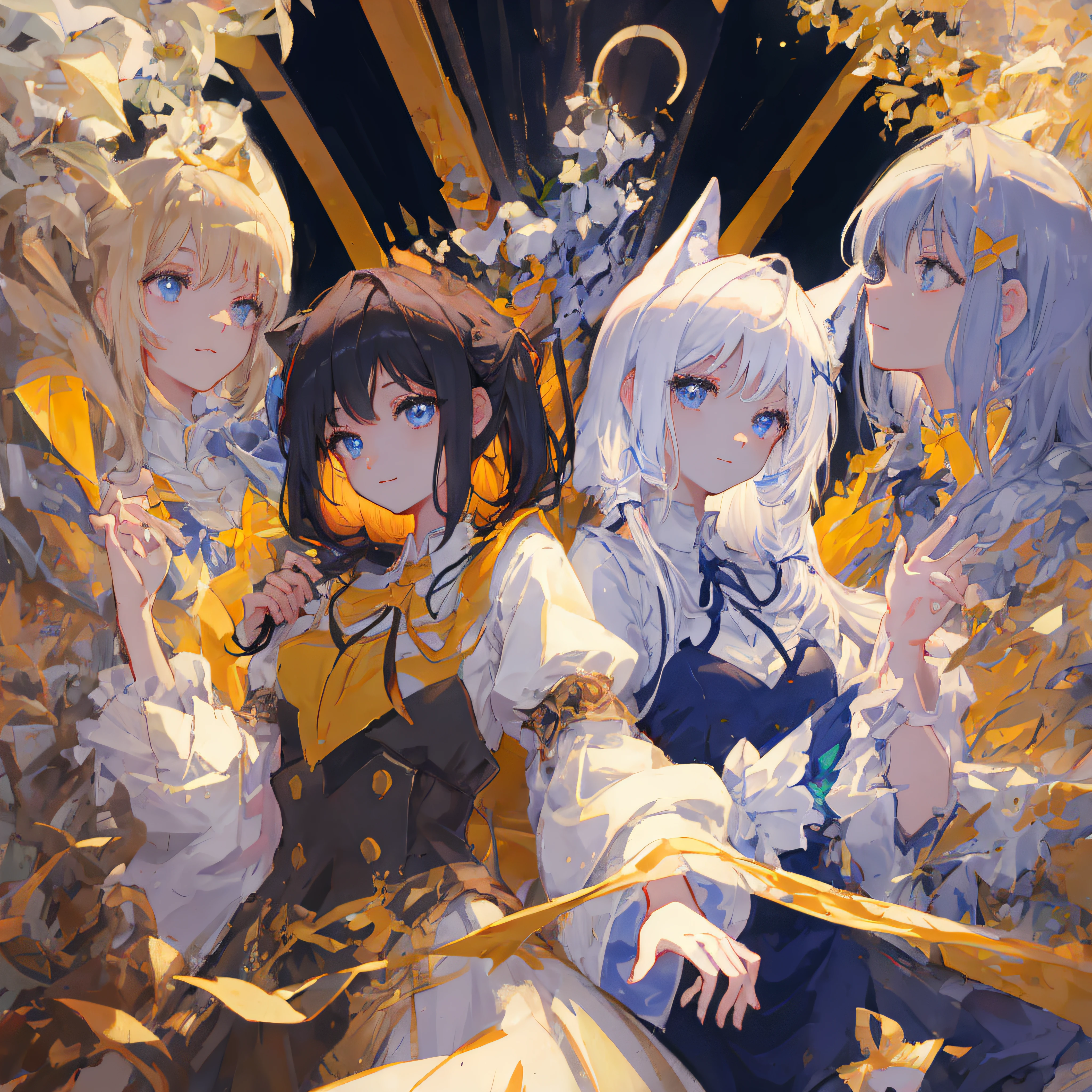 MKSKS style, tmasterpiece, top-quality, Hefty Smile, The upper part of the body, curvy build, Hestia (Tanmachi), 1girll, 独奏, long whitr hair, blueribbon, double tails, mitts, Ribbons, shift dresses, eBlue eyes, brunette color hair,mitts, looking at viewert, closing the mouth, tress ribbon, Bow knot, 无袖, sleevelessdress, By bangs, Blushlush,Hollow-out on, hair adornments, neck bowtie, Cut clothes, Very long hair, covered navel, arm ribbon,tightly dress, chest focus, The upper part of the body, super detailing, illustratio, closeup cleavage, straightened, sportrait, sface focus, :p,
