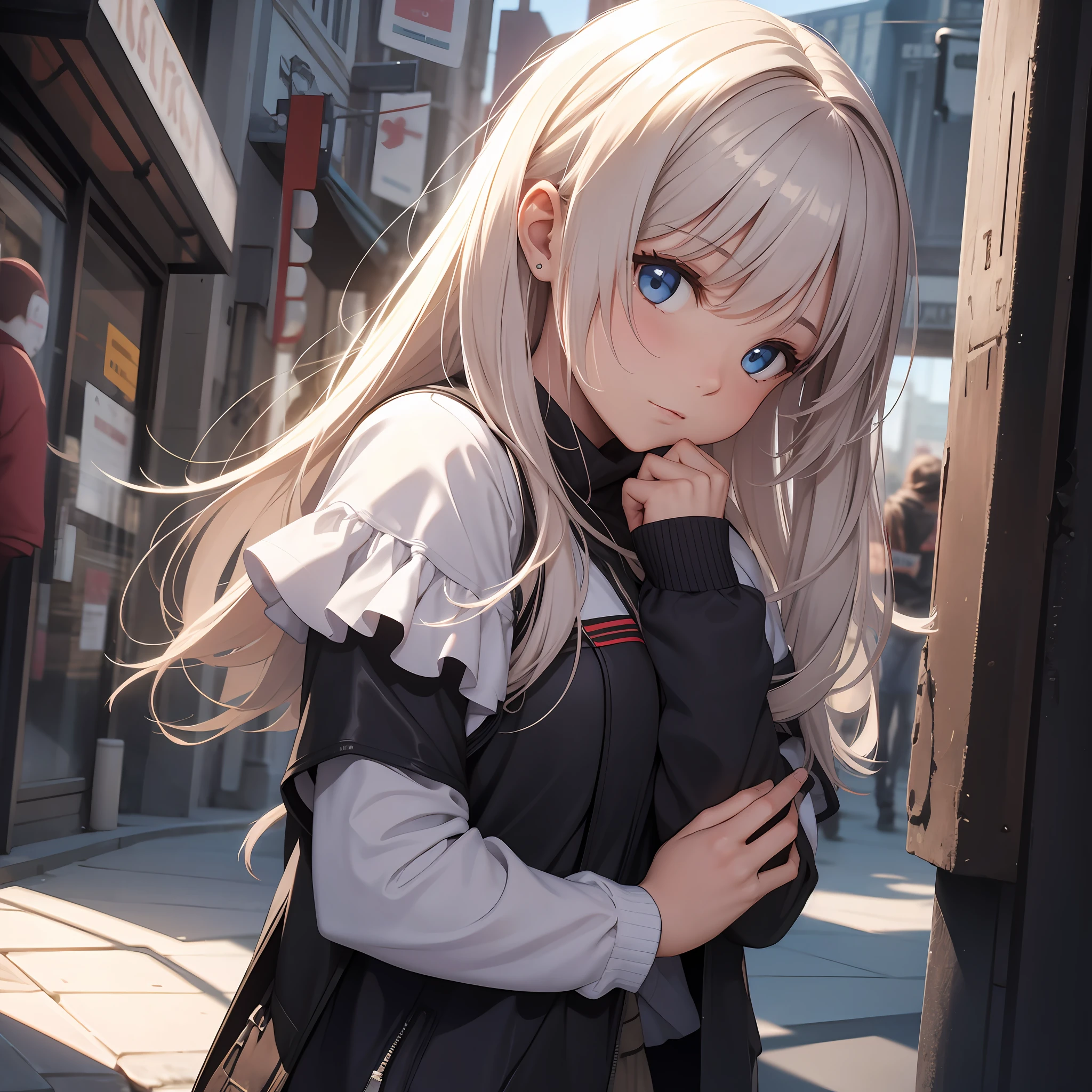 a skirt，squating --auto