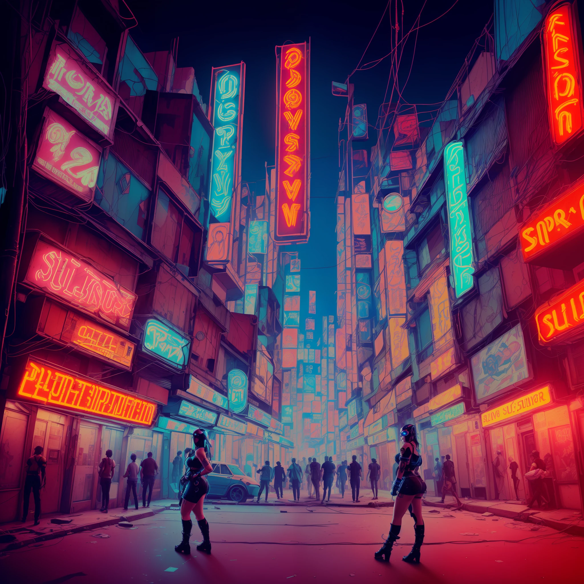 (an artistic photograph of a cyberpunk prostitute),full body shot, centered, (extremely detailed:1.2), (intricate neon slums in the background:1.1), hyper-detailed, (soft lighting:1.2), high resolution, filmic grain. --auto