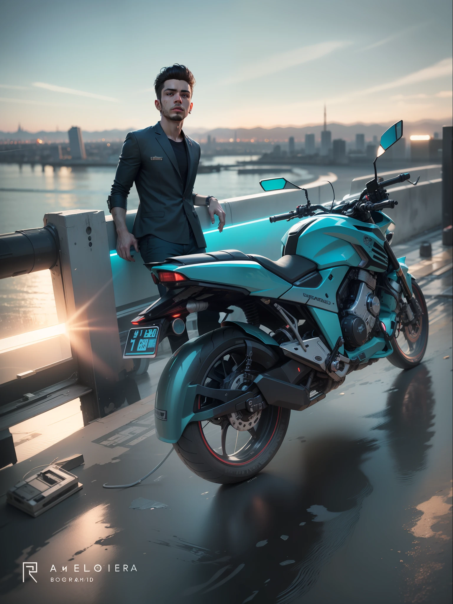 Change background cyberpunk handsome boy, realistic face, 8k, ultra realistic,