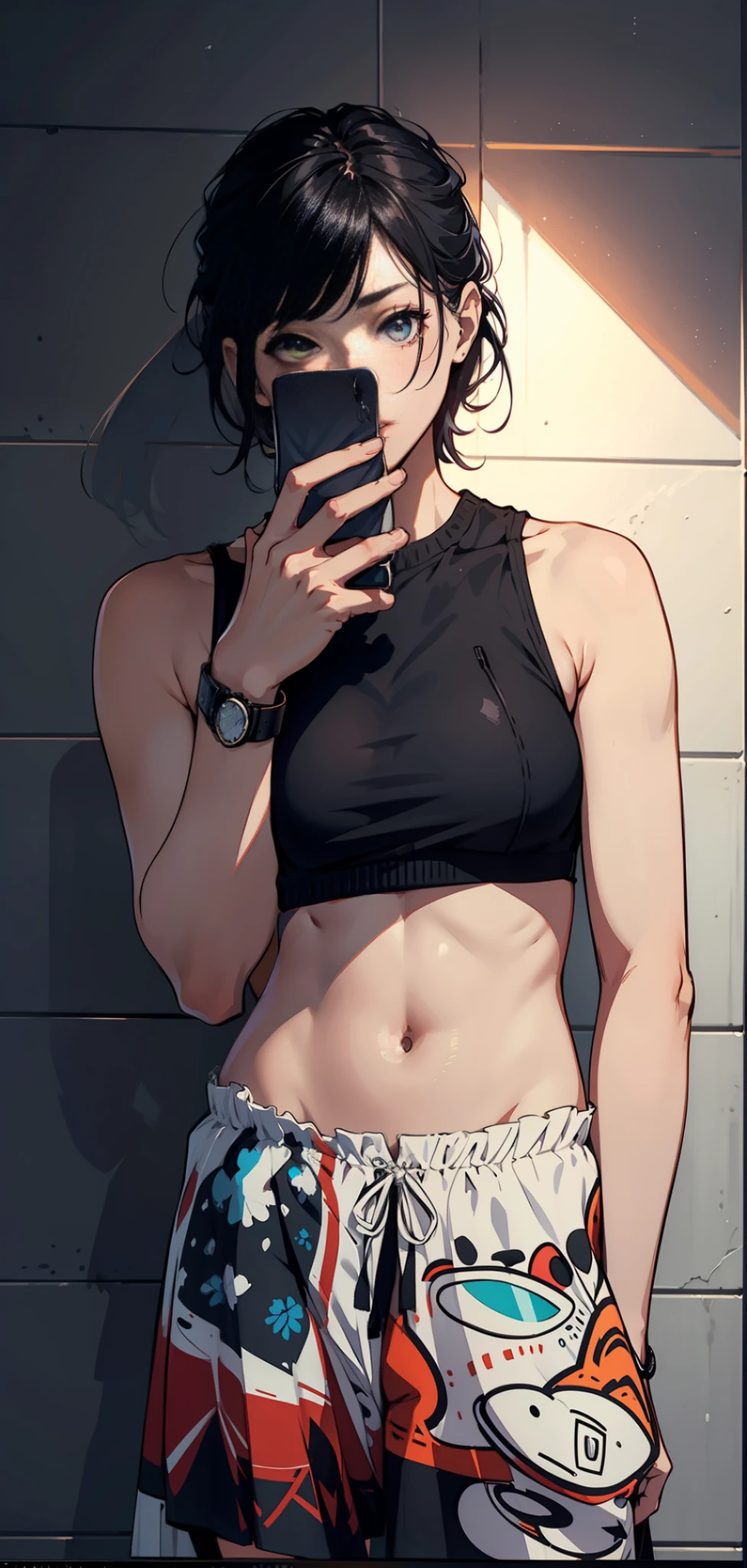 optic（Beautiful）；messy  hair；wholesome；masterful；Slender and slender，