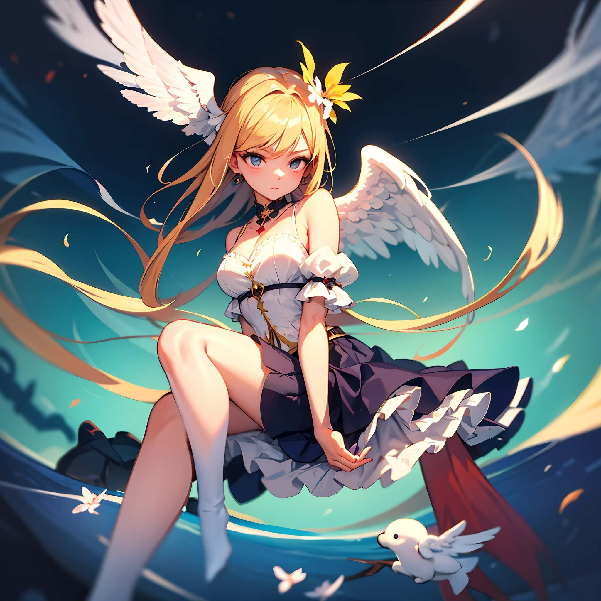 Floating angel maiden